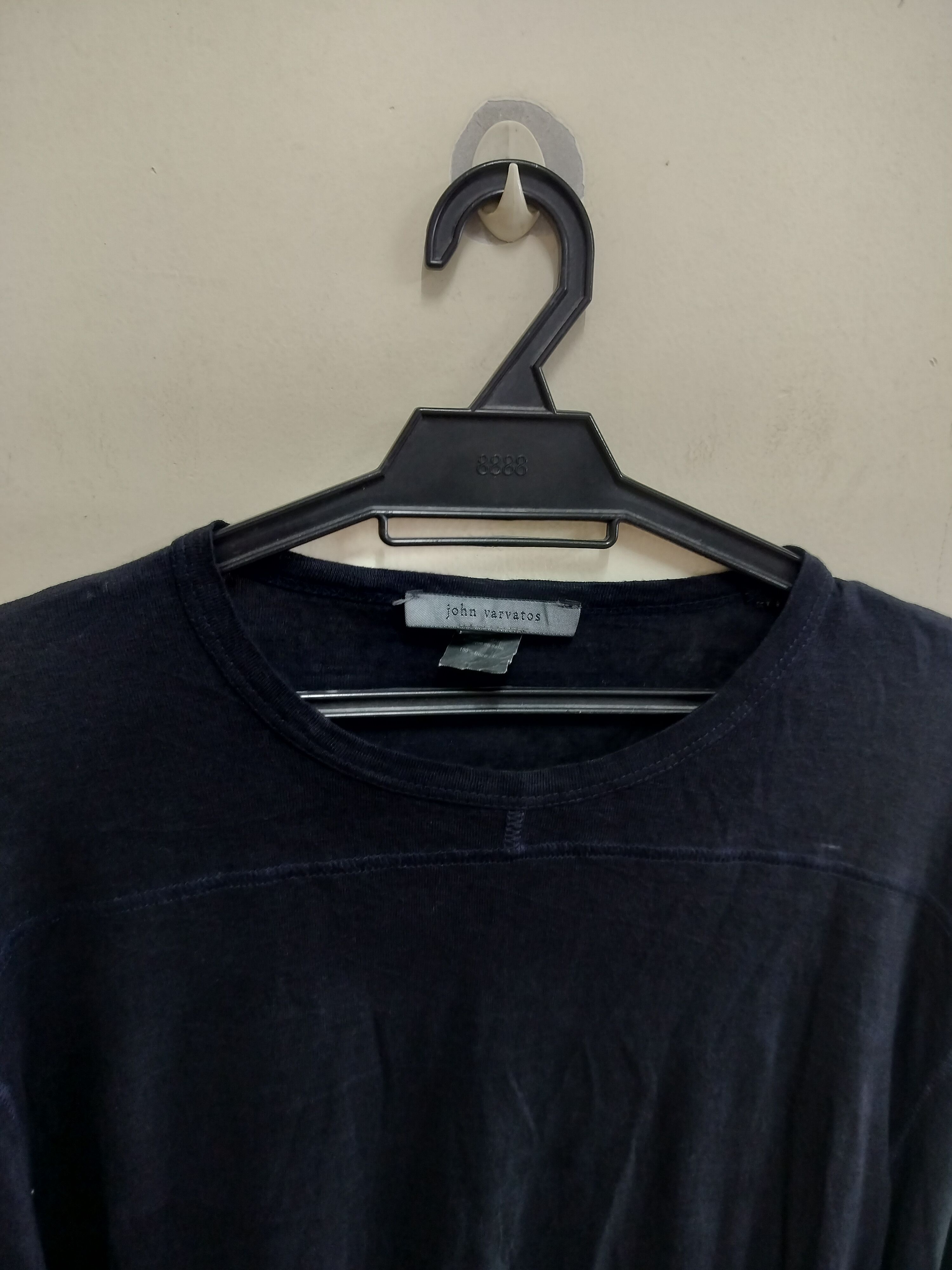 John Varvatos John Varvatos Navy Blue Linen Long Sleeve t-shirt Size US L / EU 52-54 / 3 - 2 Thumbnail