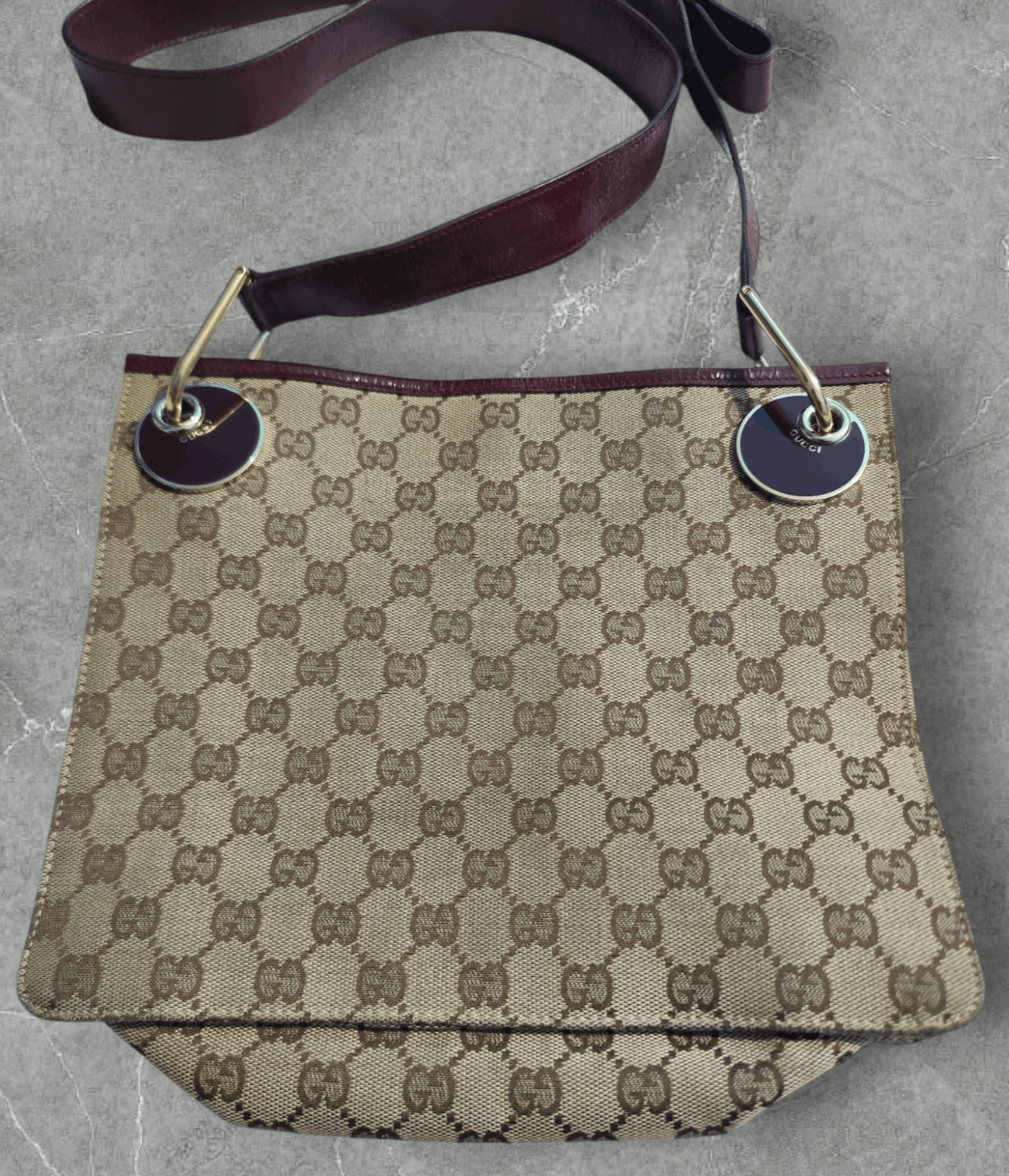 Gucci Gucci GG Monogram Canvas Eclipse Small Messenger Bag Size ONE SIZE - 4 Thumbnail