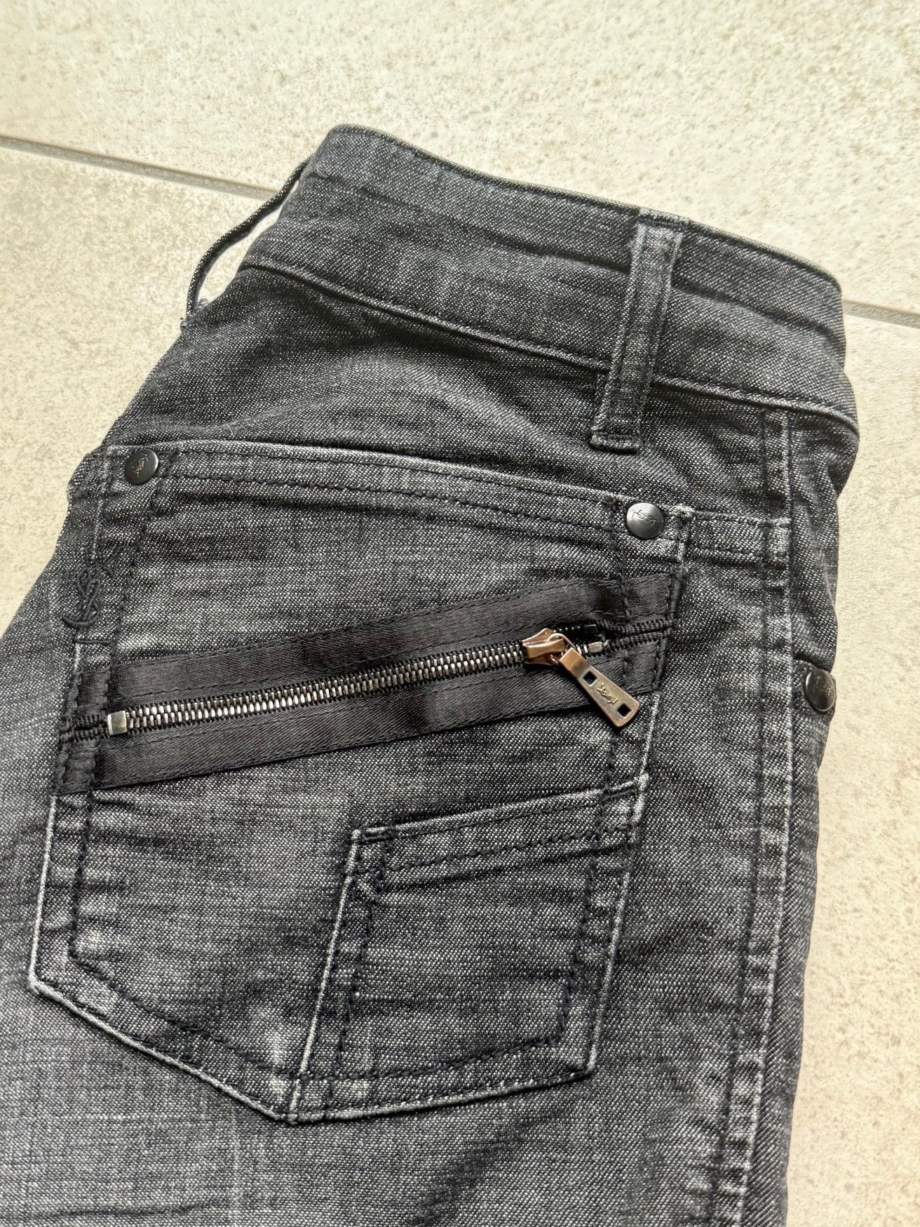 Yves Saint Laurent Grey Pigmented Denim