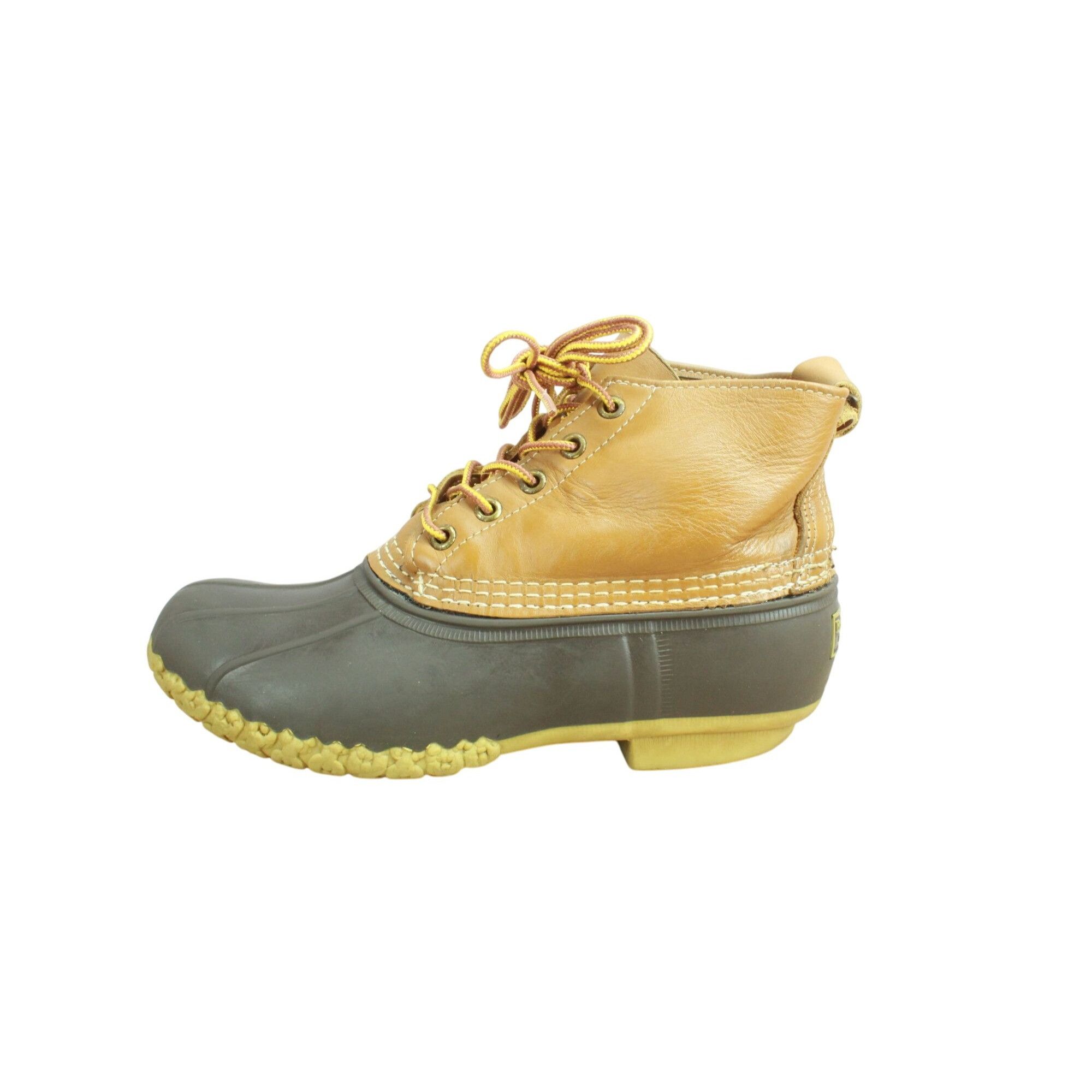 L.L. Bean LL Bean Women's Leather Unlined Ankle Duck Boots Size 8 M Size US 8 / IT 38 - 1 Thumbnail