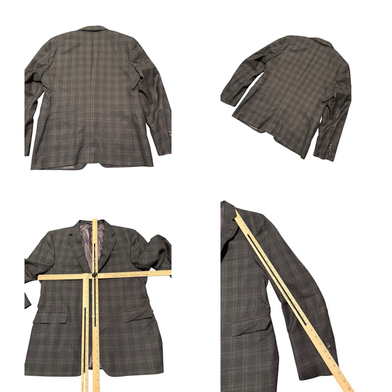 Todd Snyder Todd Snyder Sutton Suit 46L 37 Custom Grey Plaid 100% Super 130s Wool Made USA Size 46R - 8 Thumbnail
