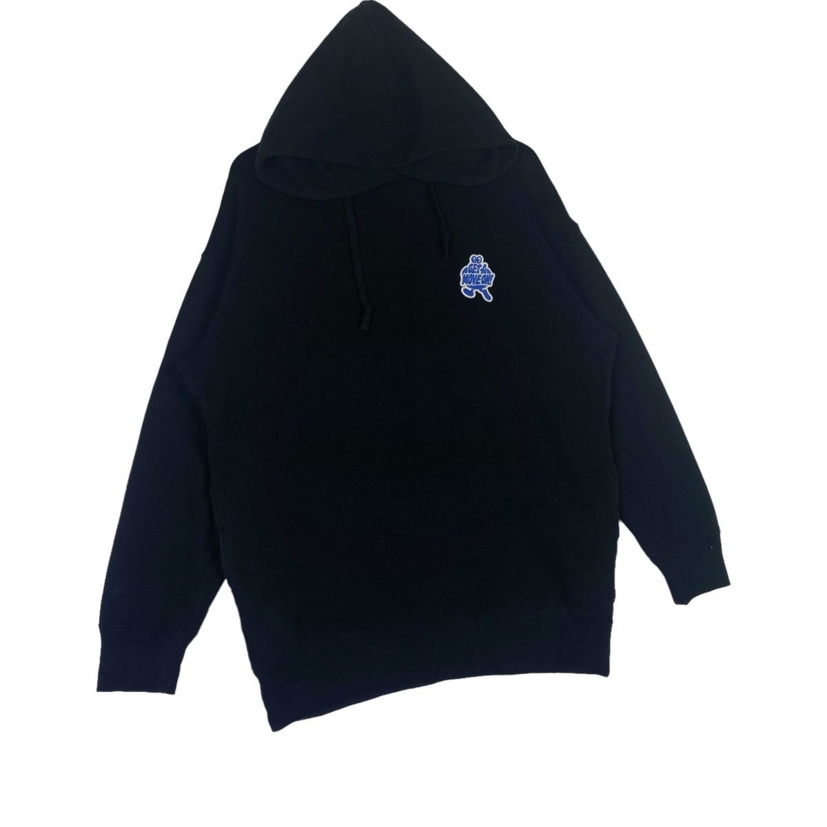 Uniqlo Get A Move On Hoodie Black Sweatshirt Pullover Jumper Size US XL / EU 56 / 4 - 4 Thumbnail