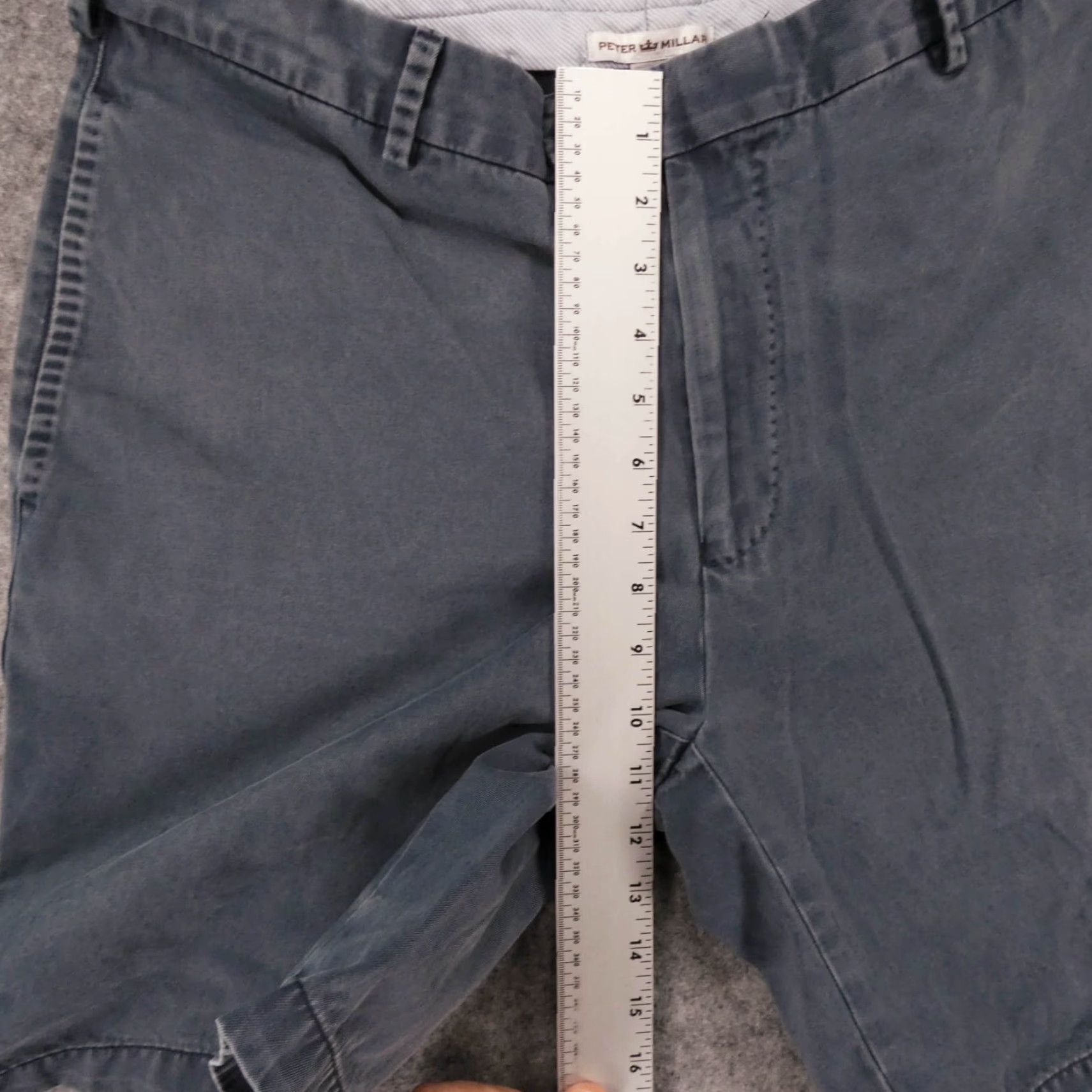 Peter Millar Peter Millar Shorts Mens 35 Chino Flat Front Blue Preppy Casual Size US 34 / EU 50 - 7 Thumbnail