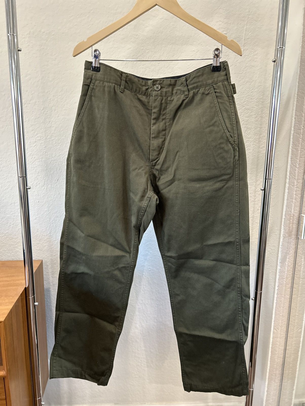 Hemmed FW15 Ground Pant in Olive Twill size 32
