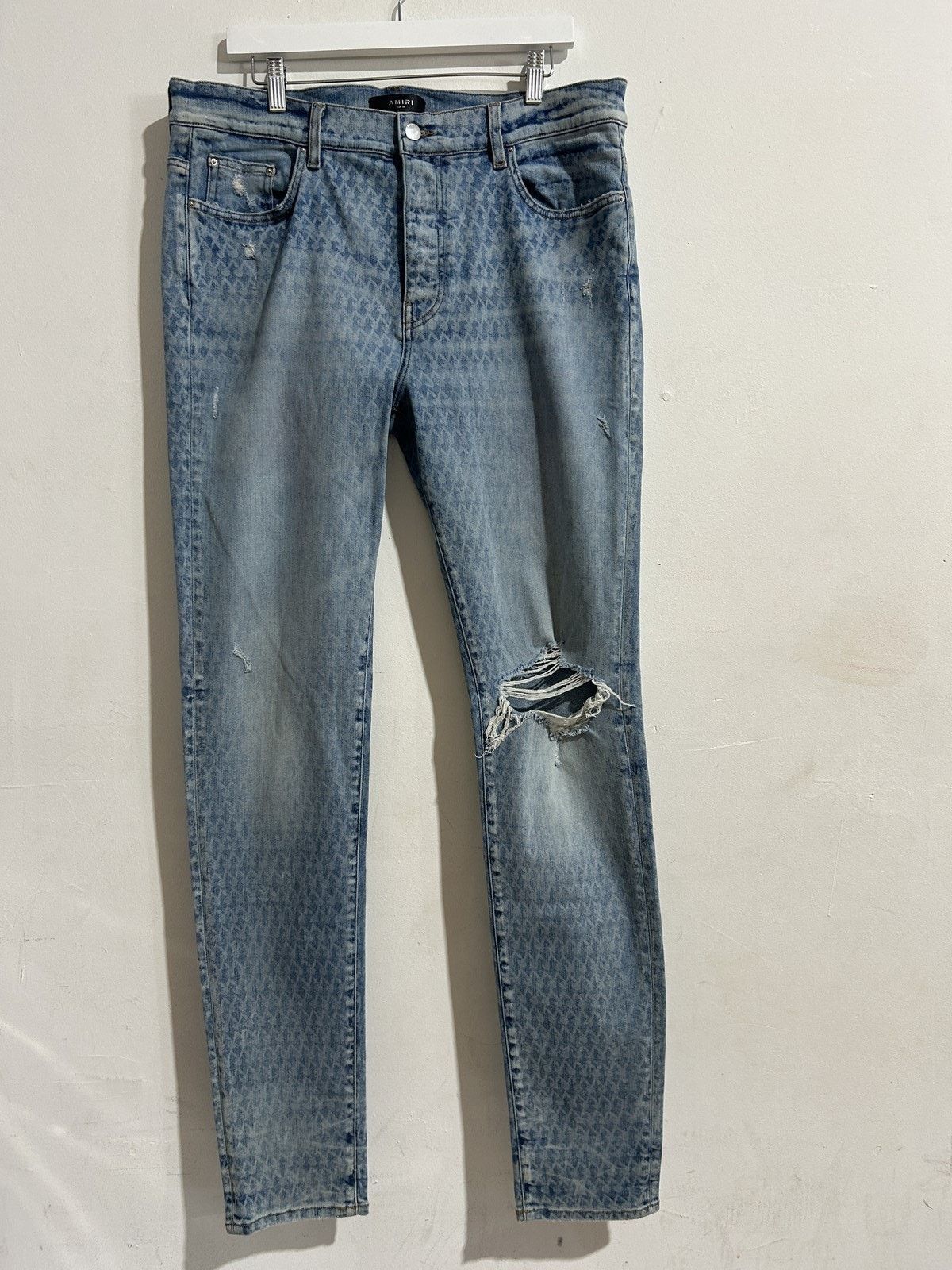 Amiri AMIRI PLAYBOI LASER JEANS SIZE 38 PREOWNED Size US 38 / EU 54 - 1 Thumbnail