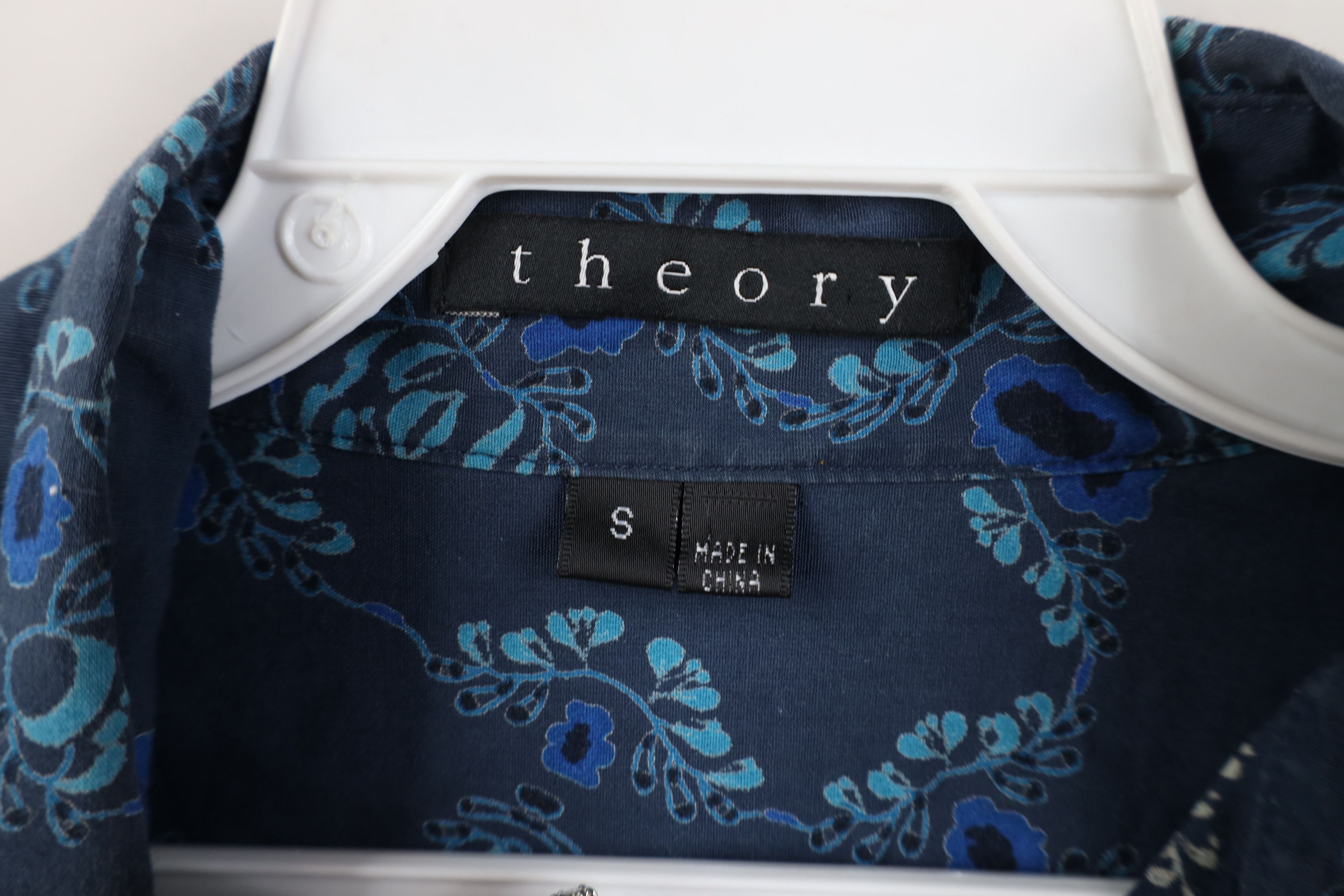 Theory Theory Andrew Flower All Over Print French Cuff Shirt Size US S / EU 44-46 / 1 - 8 Thumbnail
