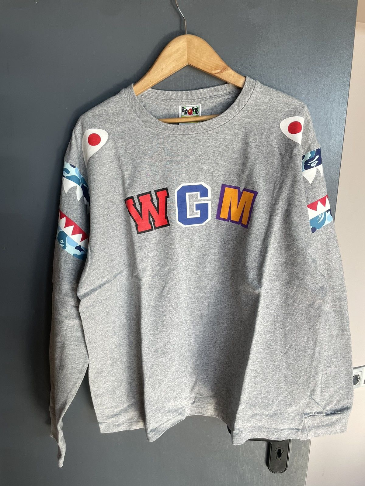 BAPE ABC Camo Shark Shoulder Tee