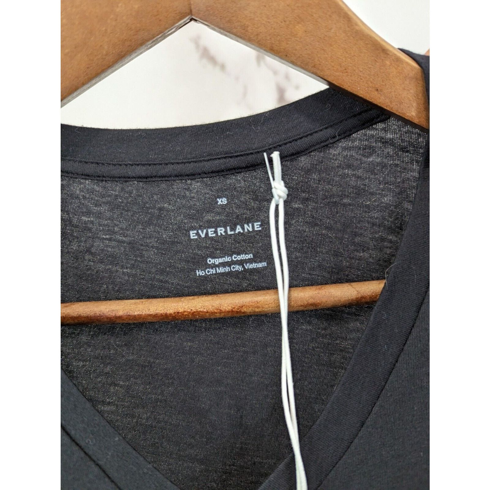 Everlane Everlane T Shirt Women XS Black V Neck Short Sleeve Organic Size XS / US 0-2 / IT 36-38 - 3 Thumbnail