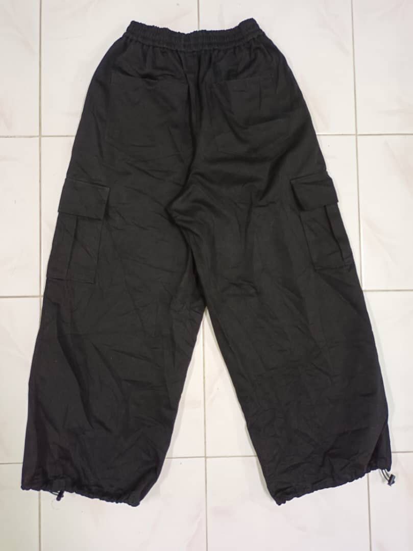 Japanese Brand × Yohji Yamamoto Baggy Yohji Yamamoto Ballon Parachute BlackCargo By Ingni Size US 30 / EU 46 - 2 Thumbnail