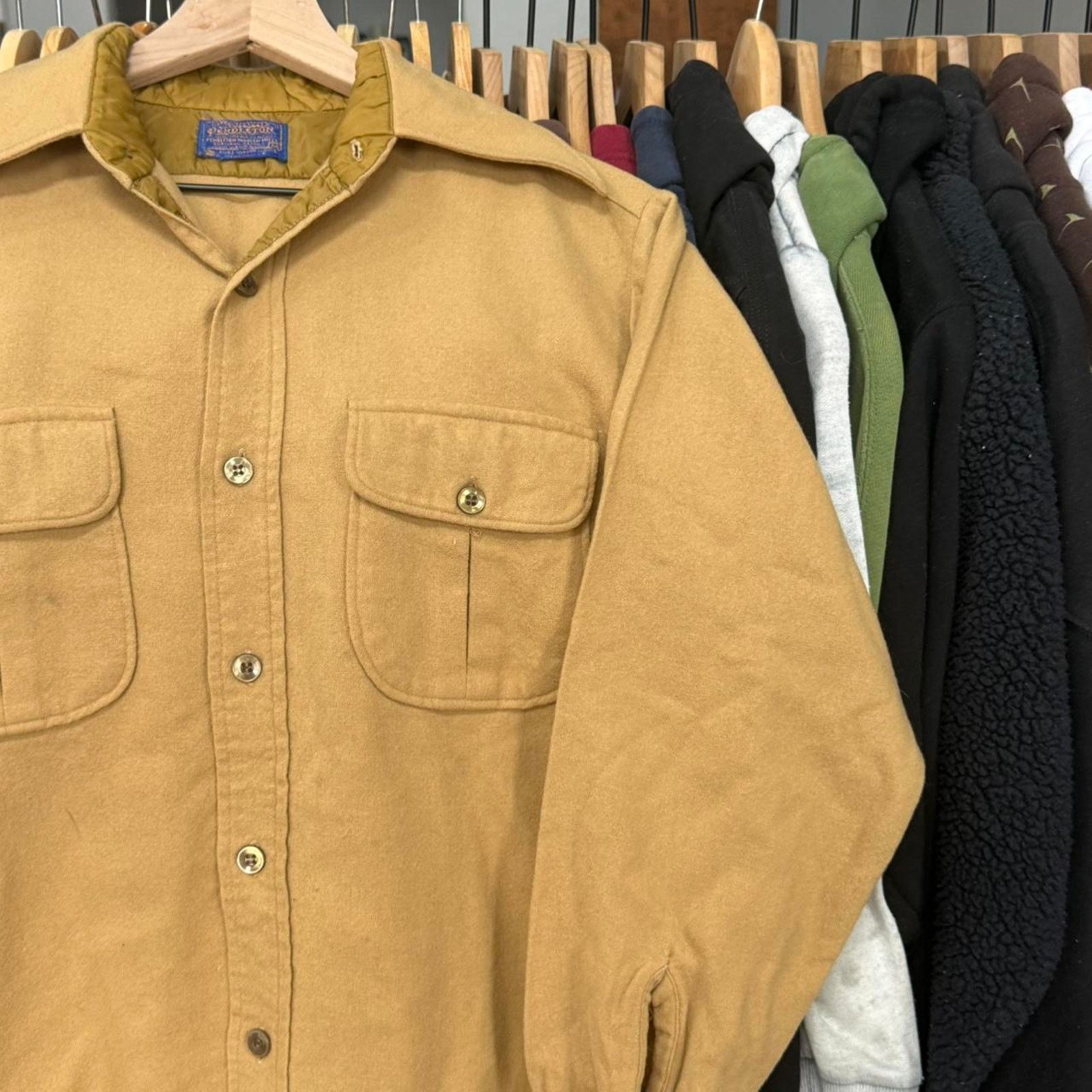 Pendleton Vintage Pendleton Late 60s Board Shirt Flannel Tan Size US M / EU 48-50 / 2 - 3 Thumbnail