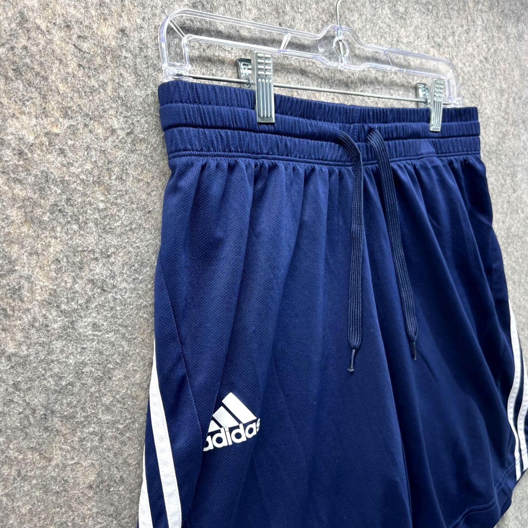 Adidas Adidas Shorts Men Medium Blue Athletic Trefoil Basketball Gym 3 Stripes Ultimate Size US 31 - 2 Thumbnail