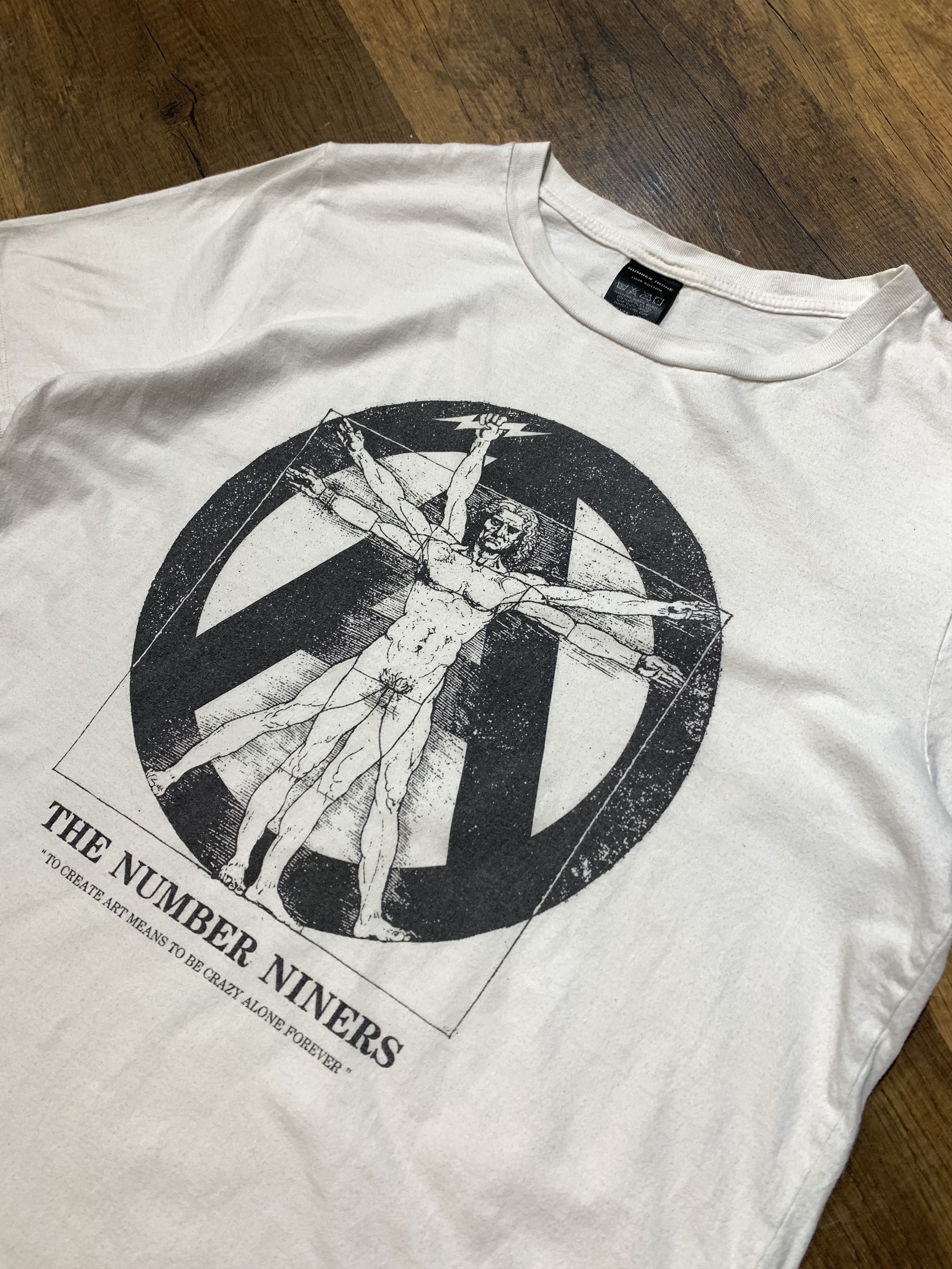 Number (N)ine Number Nine Vitruvian Man Anarchy Tshirt Japanese Brand Size US M / EU 48-50 / 2 - 2 Thumbnail
