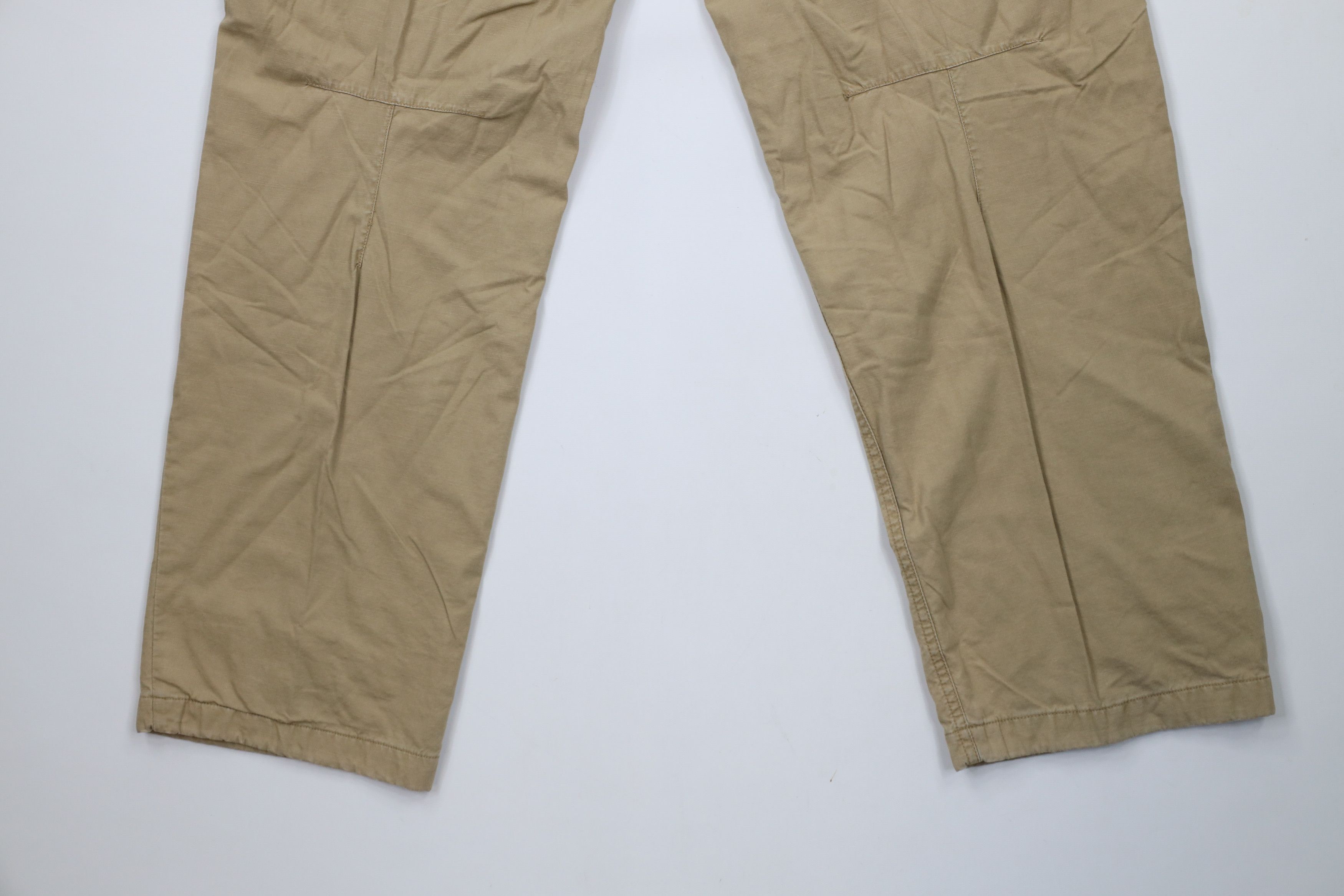 Gap × Vintage Vintage 90s Y2K Gap Chamois Cloth Lined Wide Leg Pants Beige Size US 34 / EU 50 - 10 Thumbnail