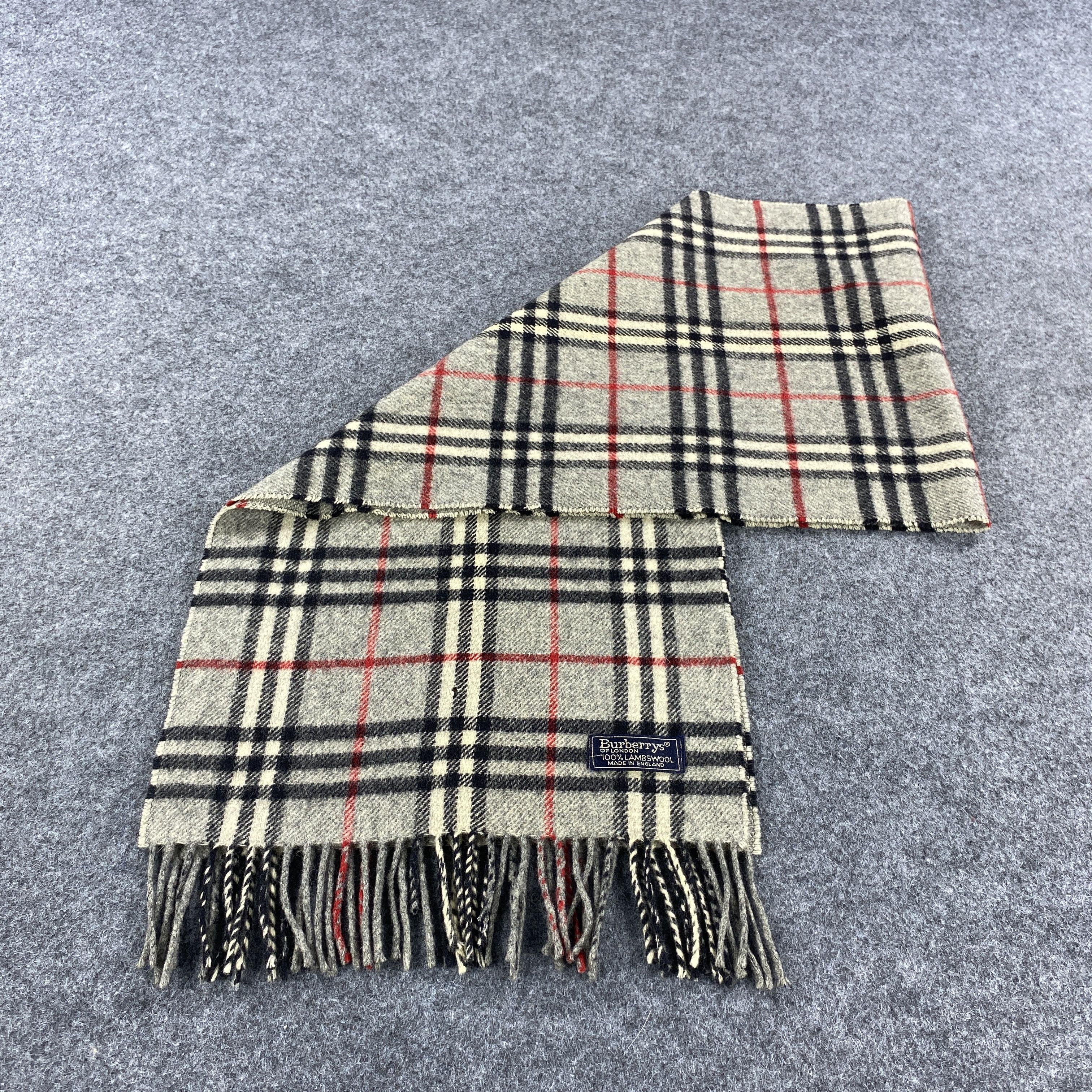 Burberry × Vintage GF10535 Burberry Scarf Neck Wear Muffler Nova Check Size ONE SIZE - 8 Thumbnail