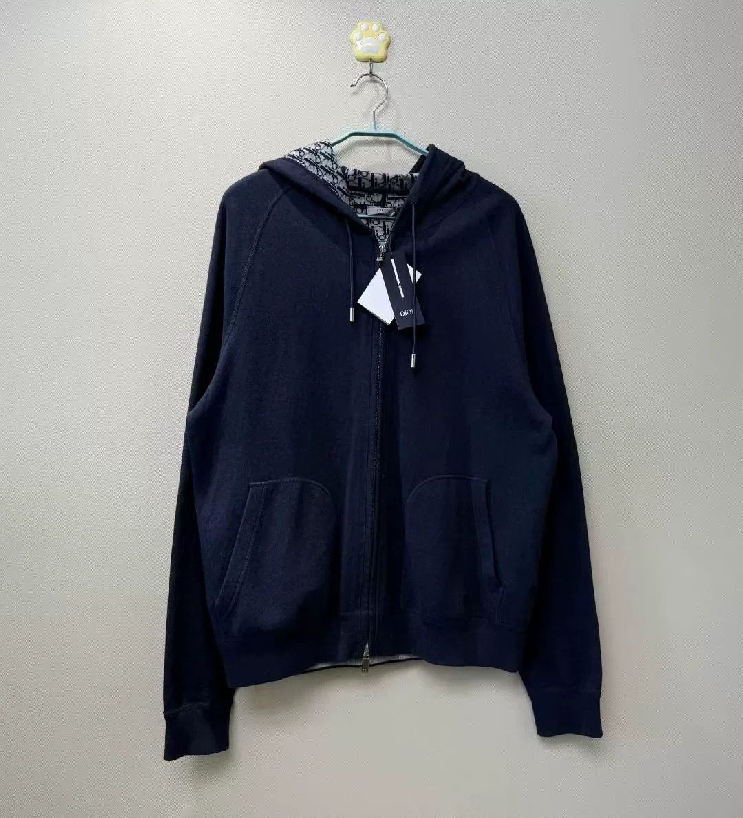 Dior DIOR Latest Dark Blue Logo Cashmere Coat Size US XXL / EU 58 / 5 - 1 Thumbnail