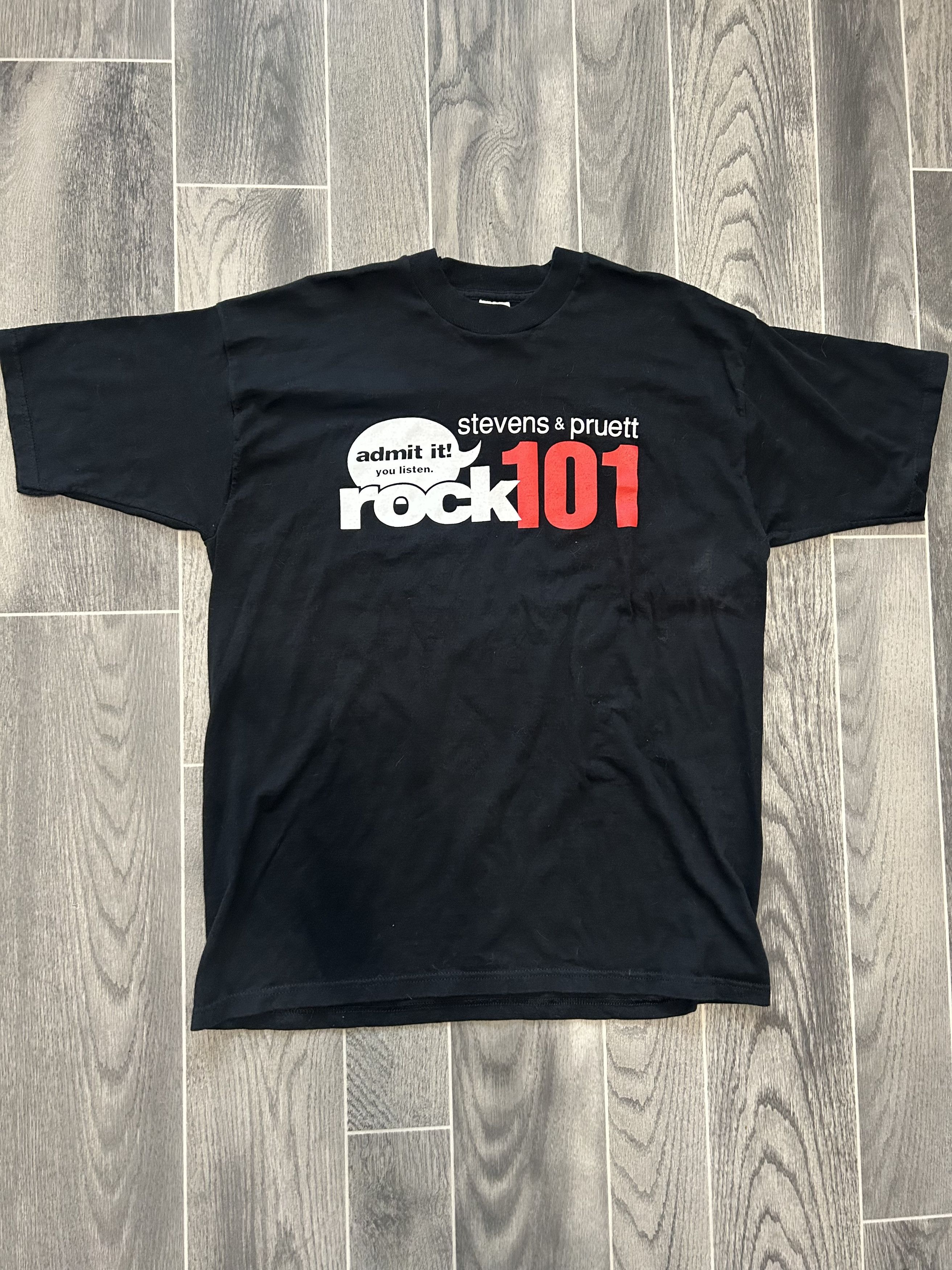 Vintage Vintage KLOL ROCK 101 "Stevens & Pruitt" T-Shirt-Houston Size US XL / EU 56 / 4 - 1 Thumbnail