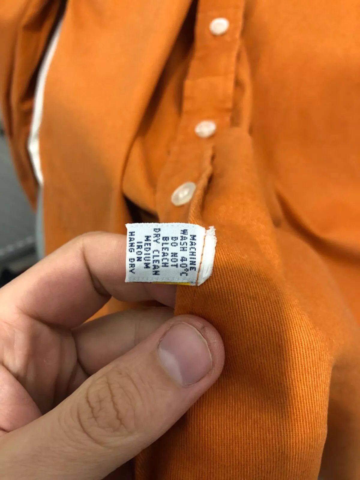 Polo Ralph Lauren Polo Ralph Lauren Vintage Orange Shirt Size US L / EU 52-54 / 3 - 10 Thumbnail