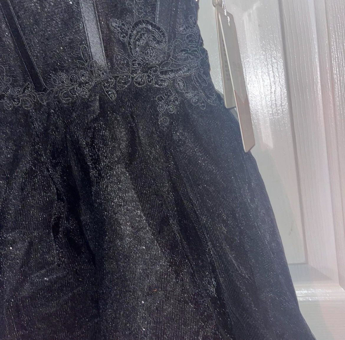 Other Black sparkly corset dress with zipper back Size XS / US 0-2 / IT 36-38 - 5 Thumbnail
