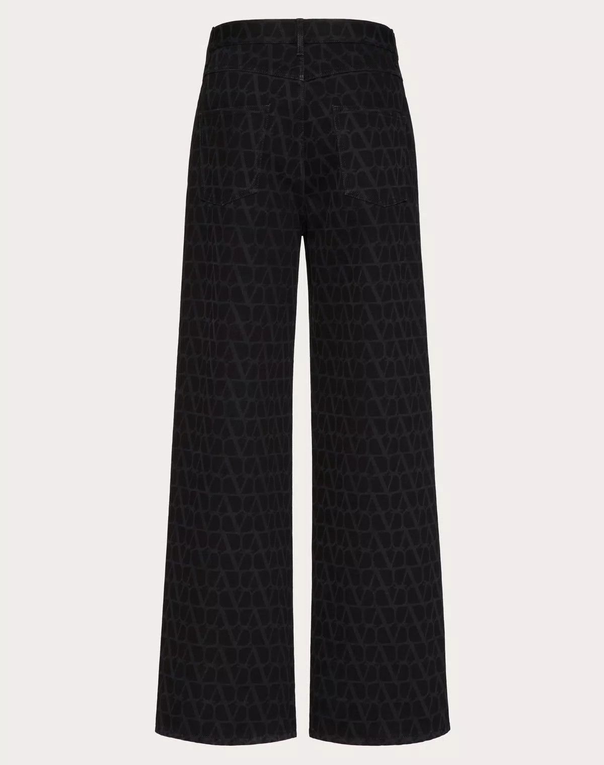 Valentino oc11z0625 Denim Pants With Toile Iconographe Print in Black Size US 30 / EU 46 - 2 Thumbnail