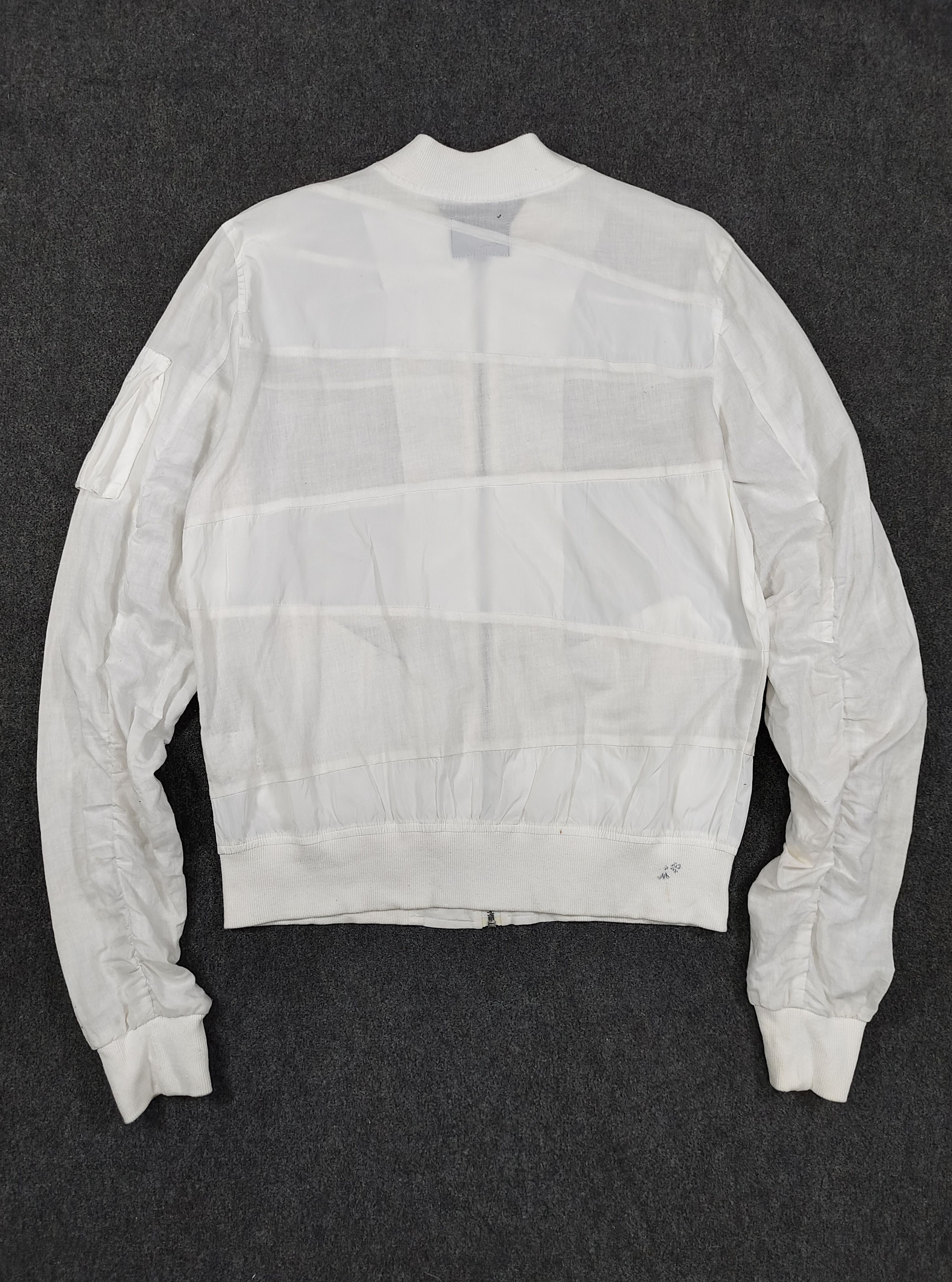 semanticdesign Semanticdesign🇯🇵Lightweigh Linen Blend Panel Bomber Jacket Size US L / EU 52-54 / 3 - 6 Thumbnail