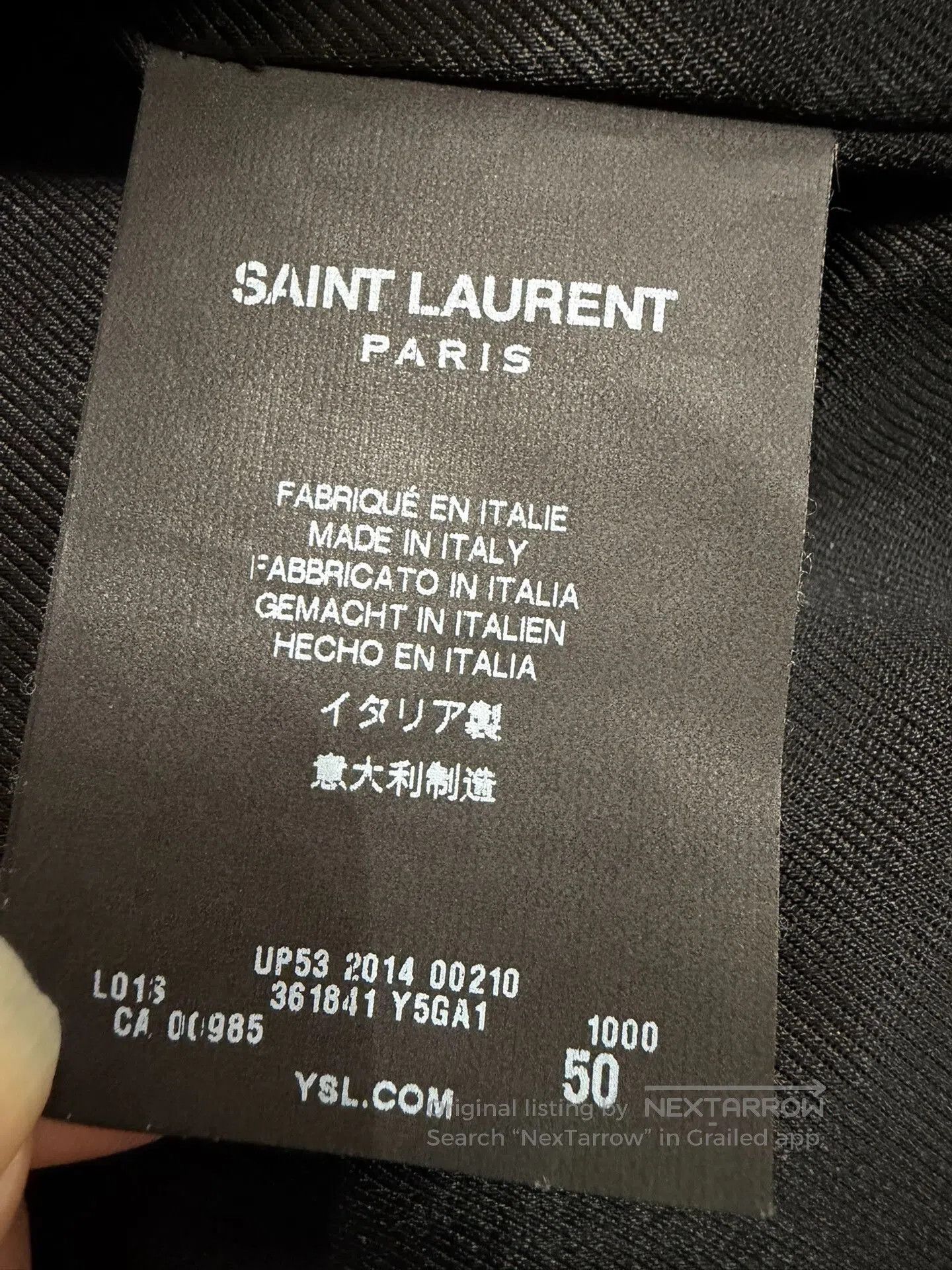 Saint Laurent Paris Saint Laurent L01 Leather Jacket. Size US M / EU 48-50 / 2 - 5 Thumbnail