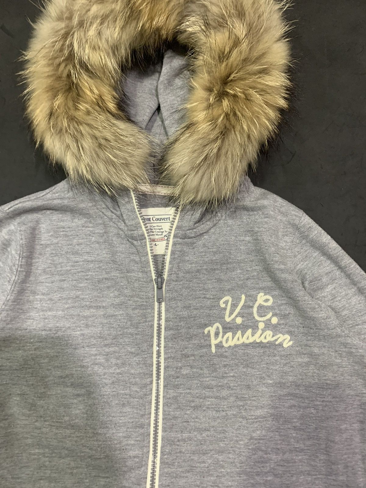 Beauty Beast Fur Zip Hoodie Vent Couvert Grey Lgb Ifsixwasnine style Size US M / EU 48-50 / 2 - 3 Thumbnail