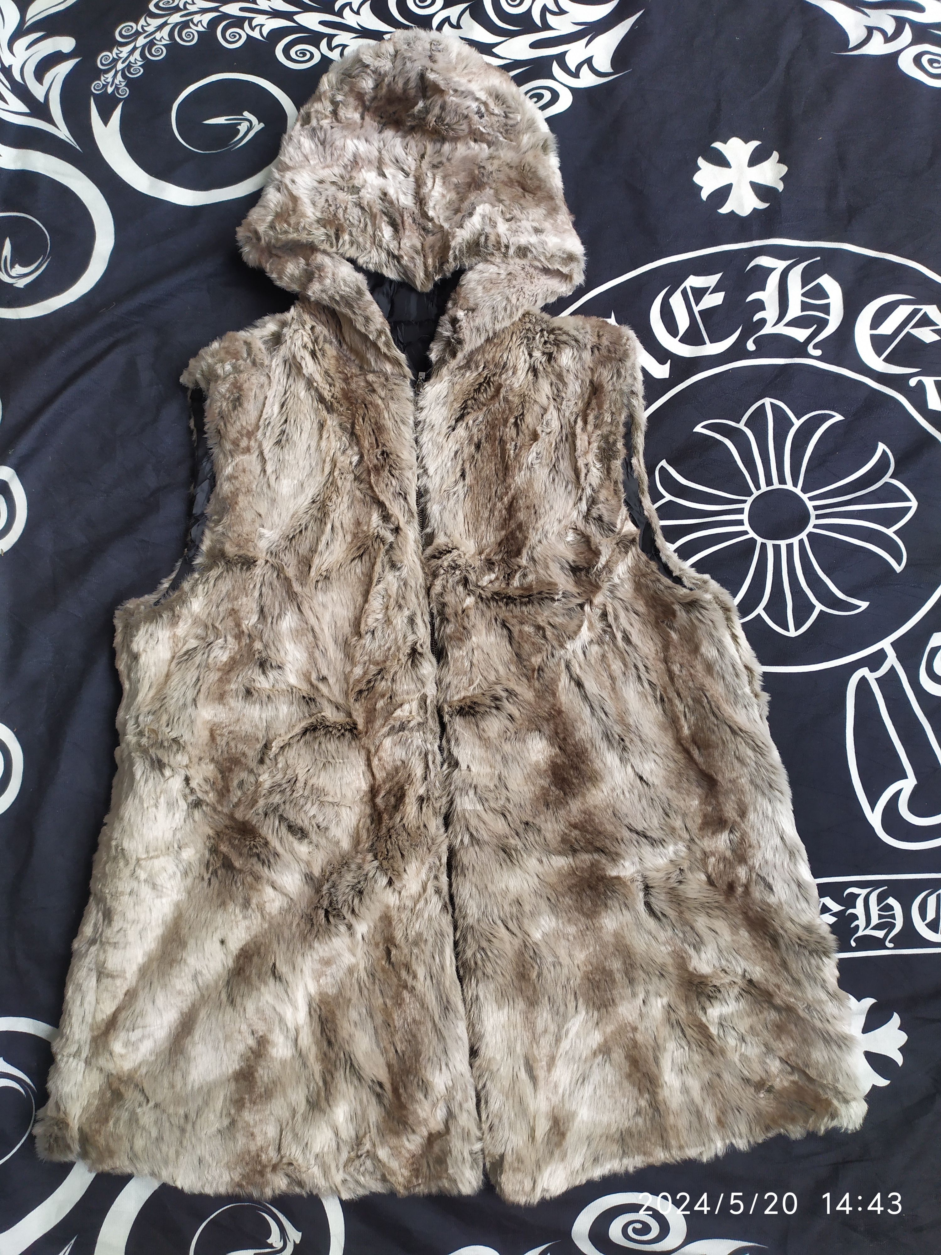 If Six Was Nine JAPANESE BRAND MINK FUR VEST HOODIE Size US M / EU 48-50 / 2 - 1 Thumbnail
