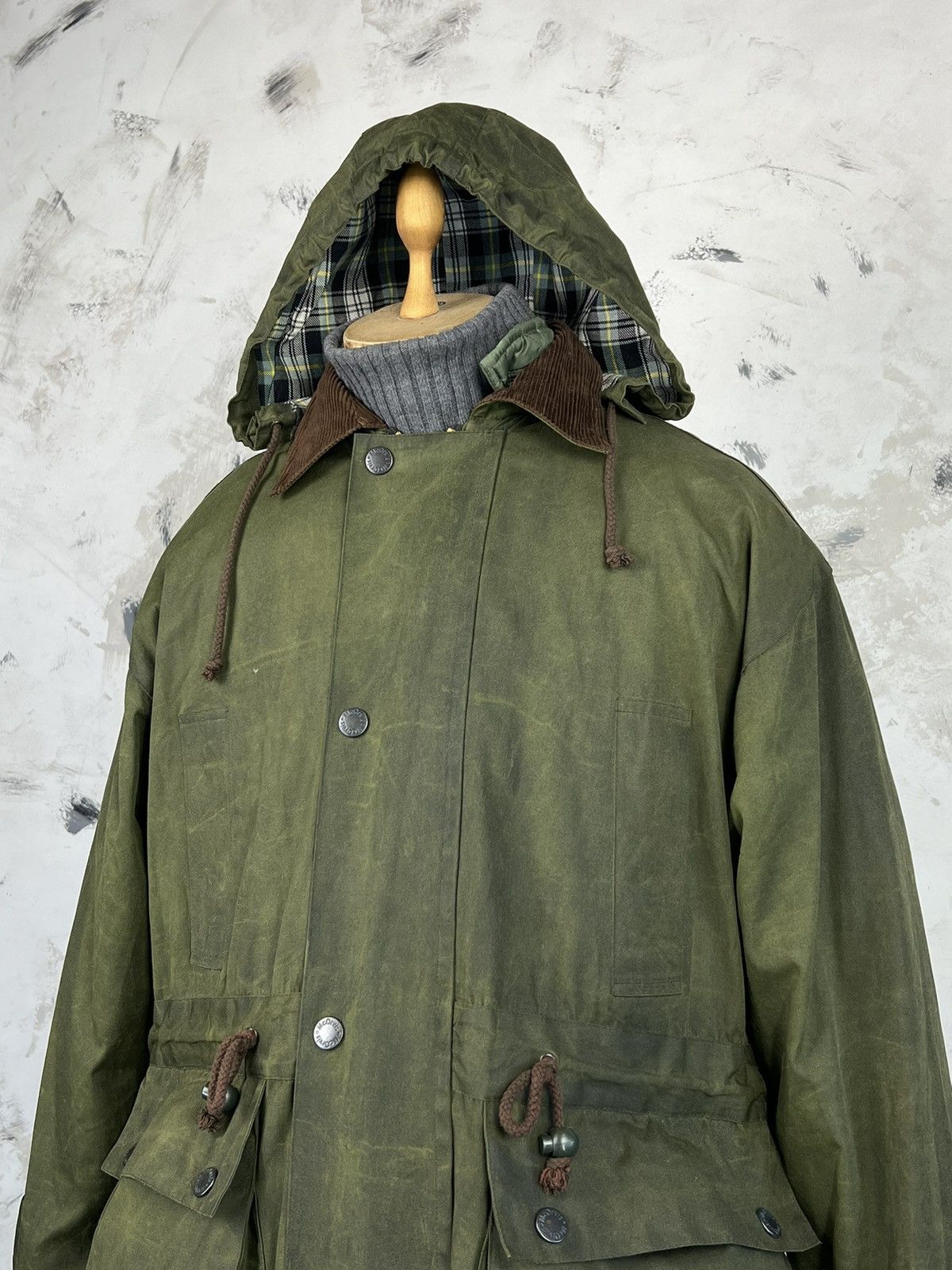 Orvis Vintage mc. Orvis Waxed Jacket Hooded Size S - M Size US S / EU 44-46 / 1 - 3 Thumbnail