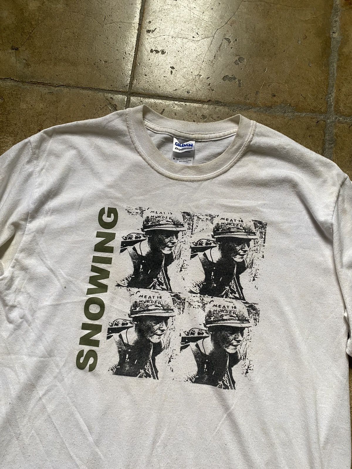 Band Tees snowing midwest emo band vintage shirt sop records Size US M / EU 48-50 / 2 - 2 Thumbnail