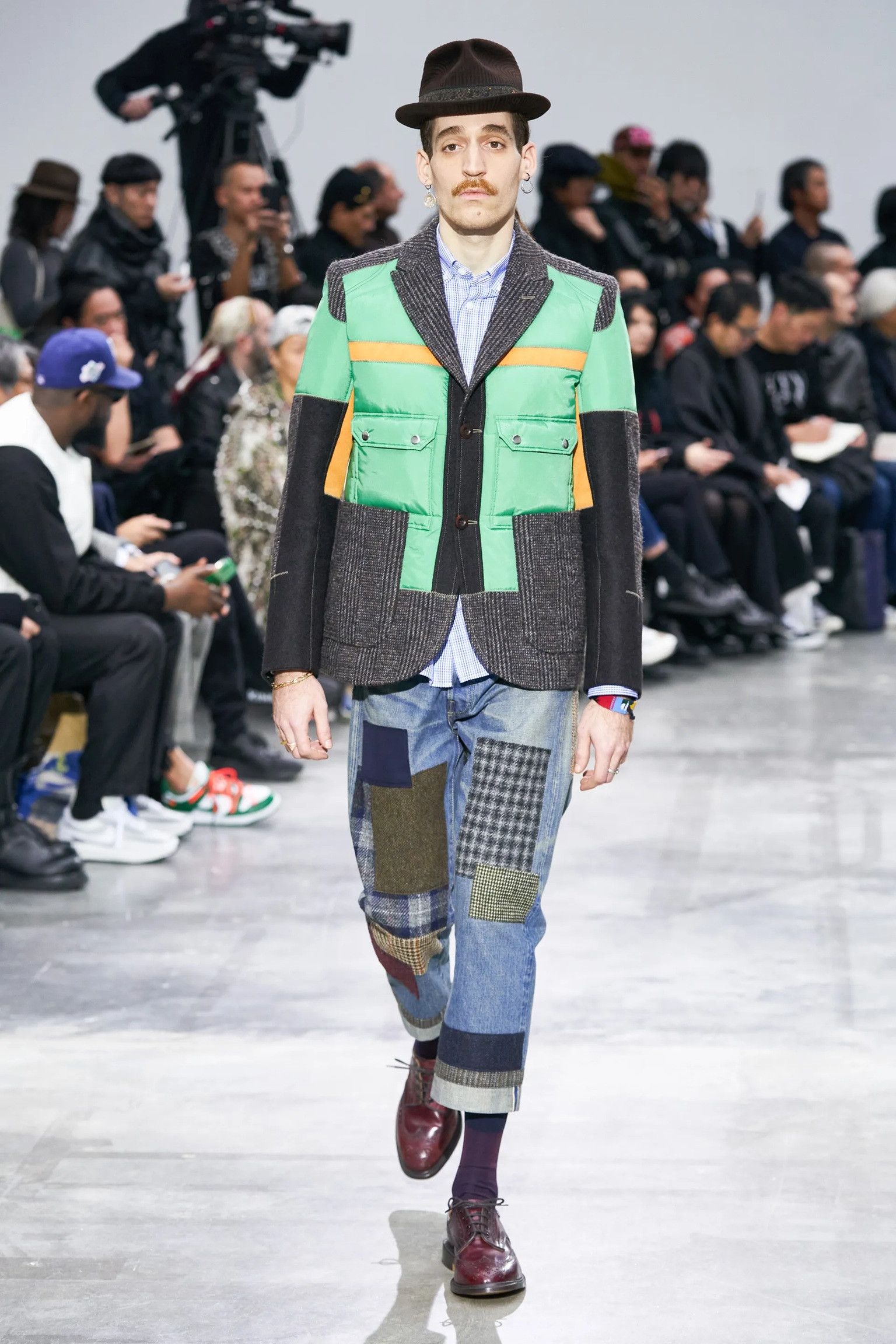 Junya Watanabe Junya Watanabe Denim - F/W 20 - Patchwork Cropped Denim Jean Size US 30 / EU 46 - 1 Thumbnail