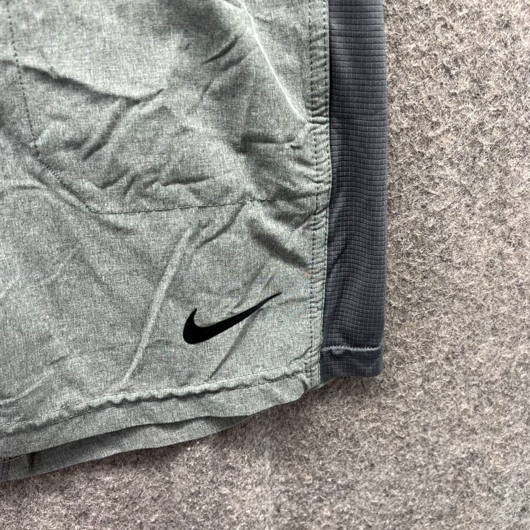 Nike Nike Shorts Mens Small Gray Dri Fit Yoga Flex Training Lined Running Size US 29 - 5 Thumbnail