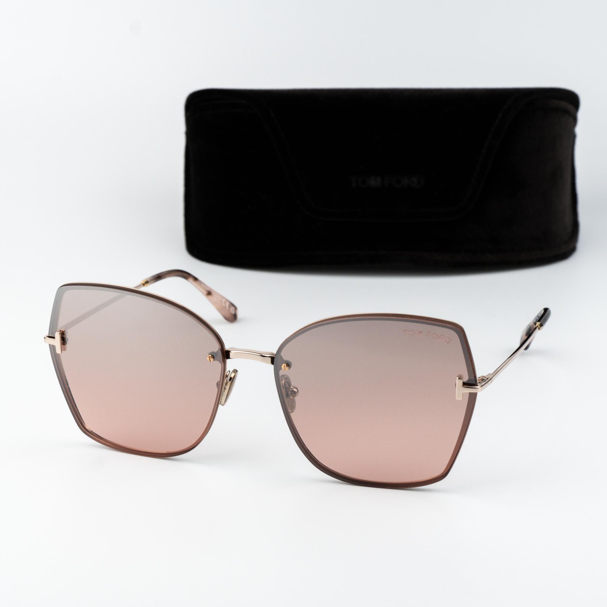 Tom Ford NICKIE-02 Women Sunglasses Butterfly FT1107 28U 