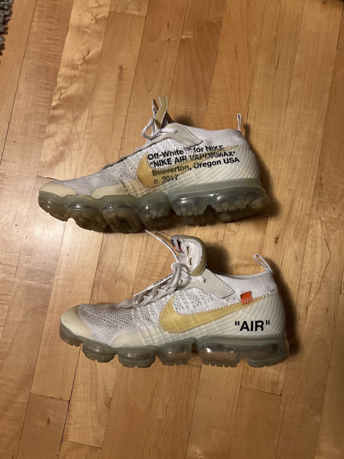 Off-White NIKE X OFF WHITE THE TEN VAPORMAX WHITE EDITION Size US 10.5 / EU 43-44 - 3 Thumbnail
