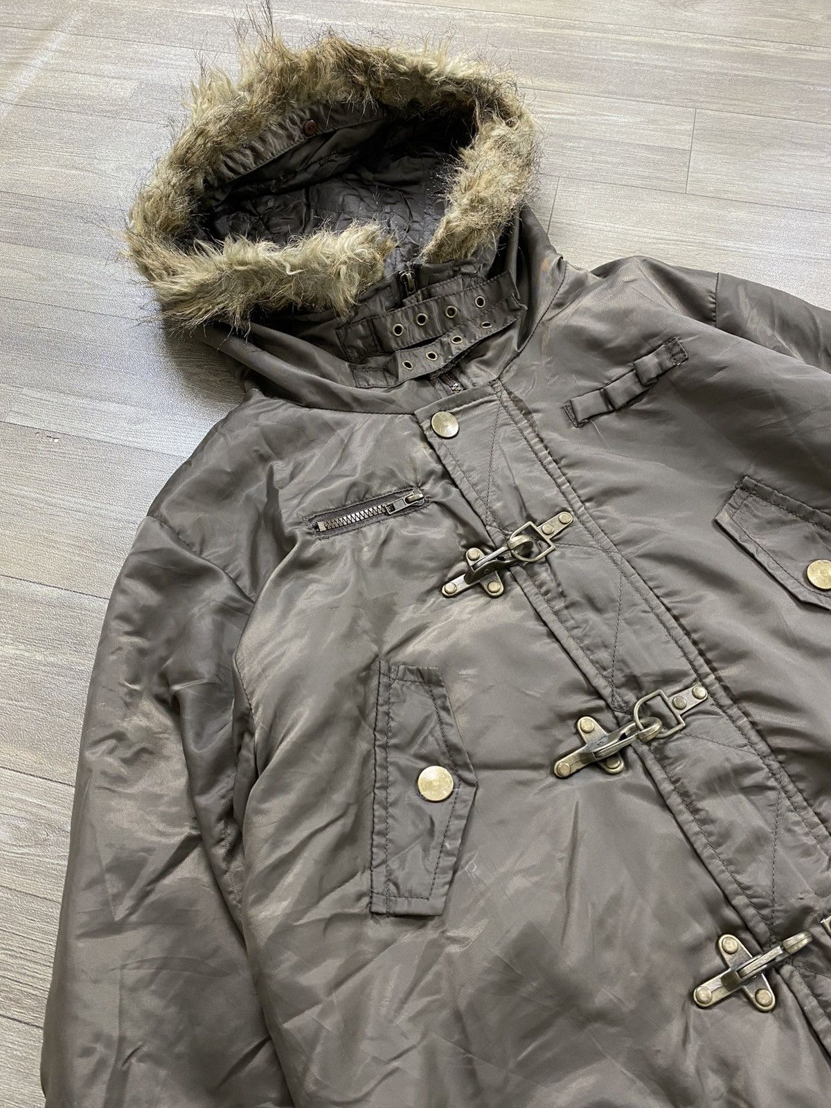 In The Attic Crazy Angle Velour Fireman Lgb Multipocket Parka Fur Jacket Size US L / EU 52-54 / 3 - 3 Thumbnail