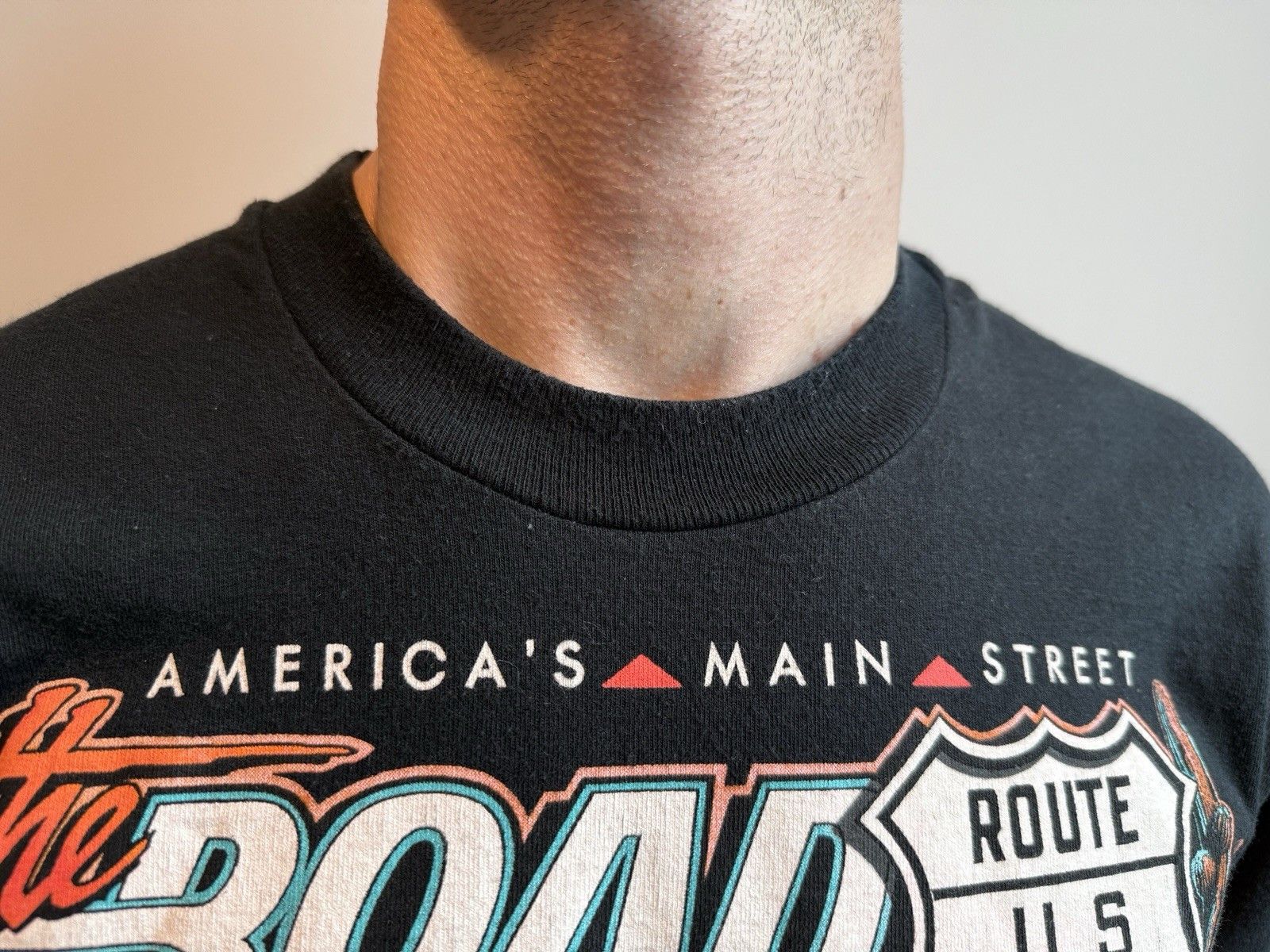 Fruit Of The Loom Vintage American Street US 66 Ralph White Chevrolet Shirt Size US L / EU 52-54 / 3 - 7 Thumbnail