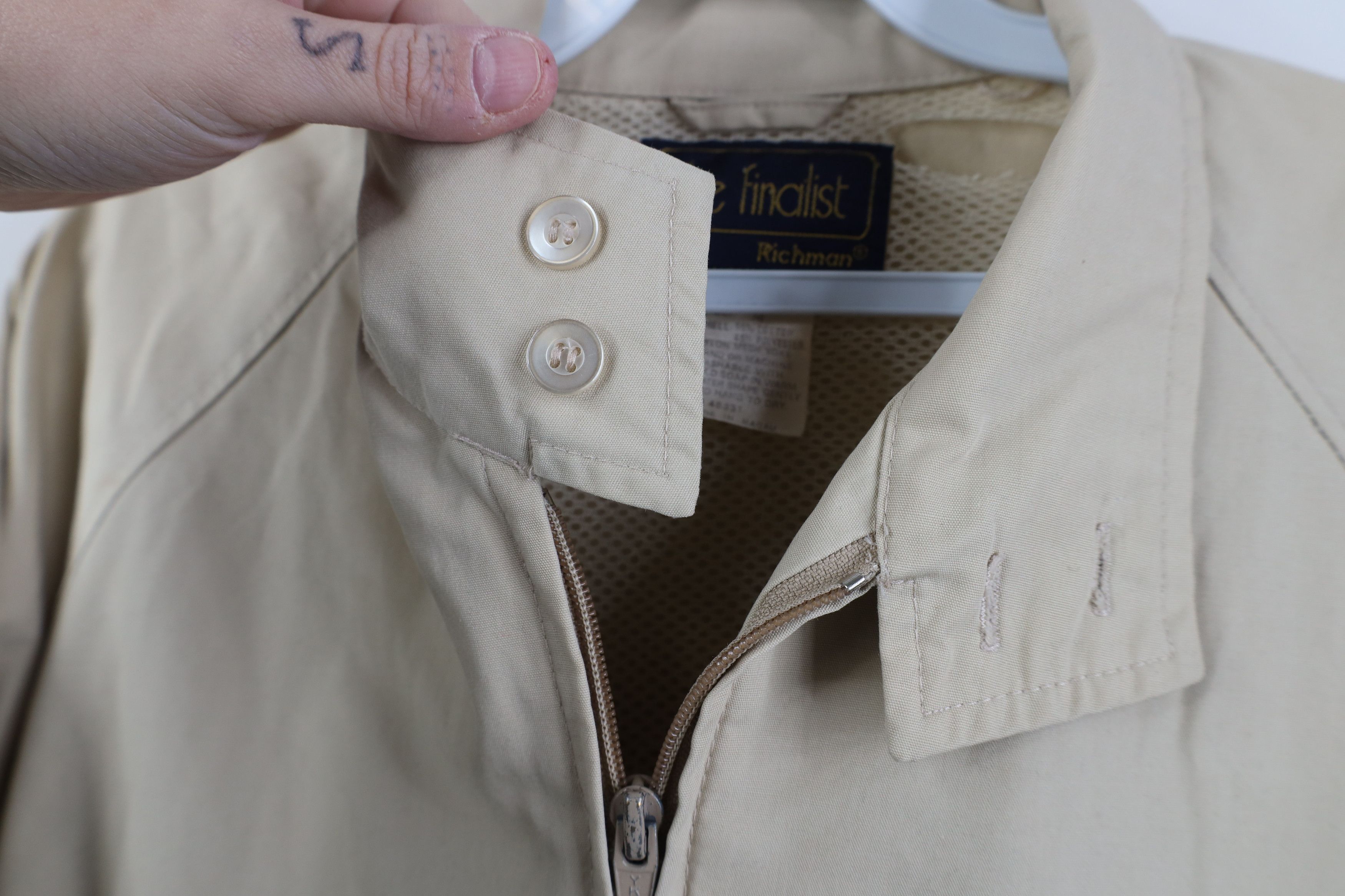 Vintage Vintage 70s Streetwear Cafe Racer Bomber Jacket Khaki Tan Size US M / EU 48-50 / 2 - 6 Thumbnail