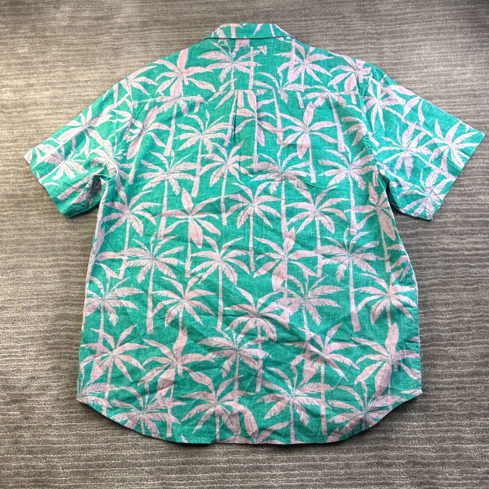 Tommy Bahama Tommy Bahama Shirt Large Green Camp Linen Blend Floral Palms Mens Size US L / EU 52-54 / 3 - 2 Thumbnail