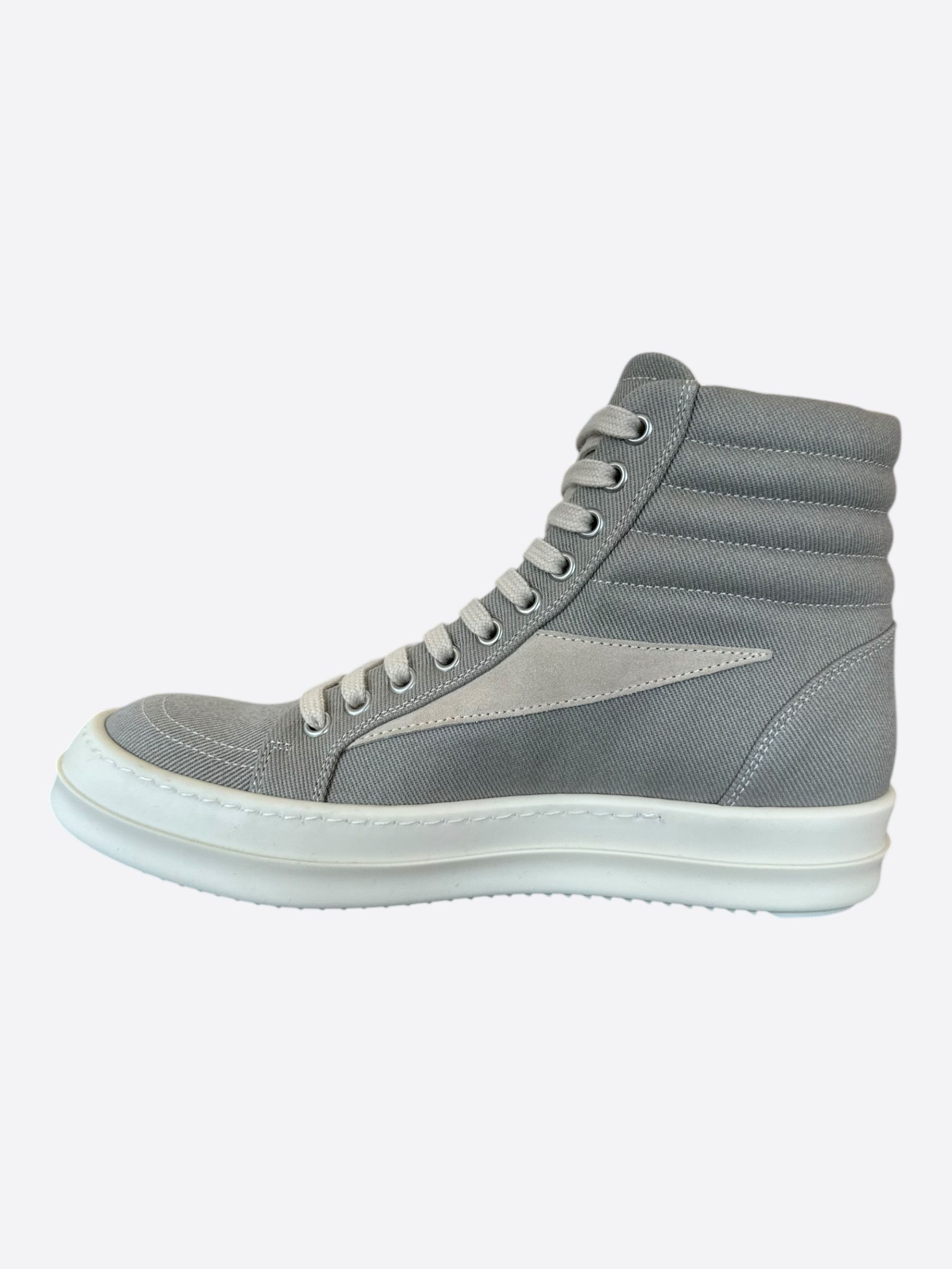 Rick Owens Rick Owens Grey & White Vintage Women's High Top Sneakers Size US 8 / IT 38 - 6 Thumbnail