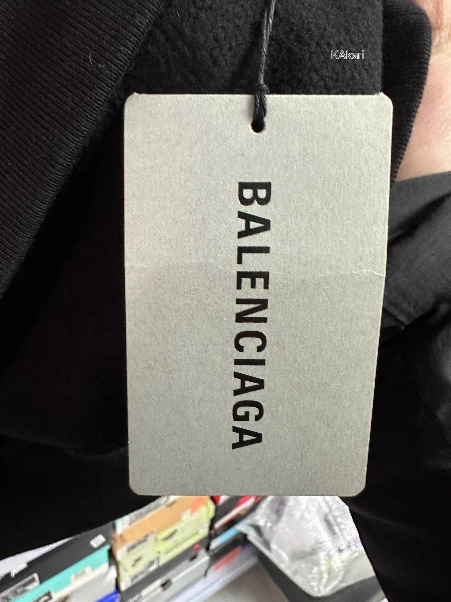 Balenciaga Black Oversized Hoodie with Graphic Print Size US S / EU 44-46 / 1 - 4 Thumbnail