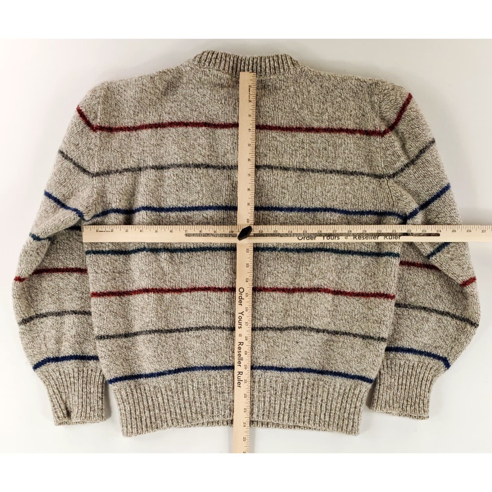 American Eagle Outfitters VINTAGE American Eagle Sweater Wool Nylon Blend Henley Brown Made USA Mens L Gray 90s Pullover Mens L Size US L / EU 52-54 / 3 - 6 Thumbnail