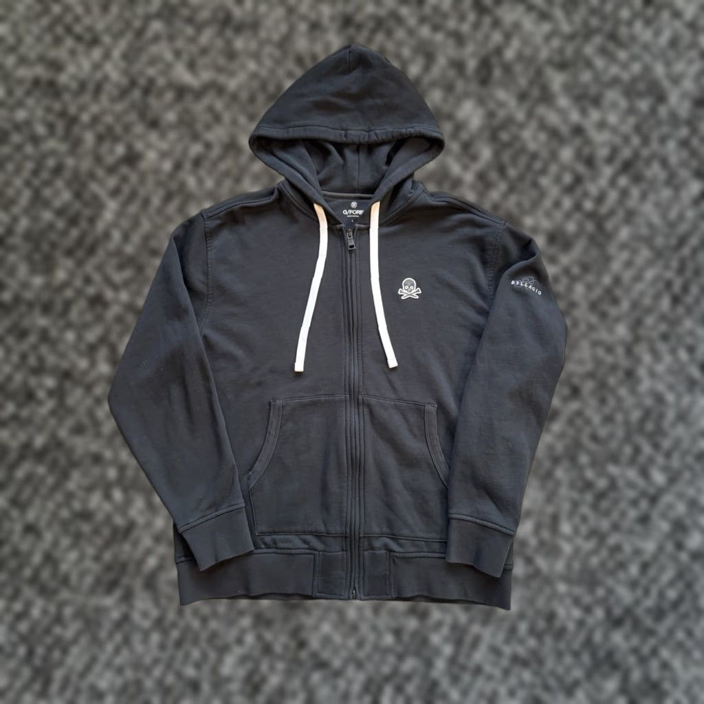 G/FORE G/FORE Men’s Skull Black Full Zip Hoodie Size Large Bellagio Golf Hoodie Mens Large Black Zip Embroidered Logo Pockets Size US L / EU 52-54 / 3 - 1 Thumbnail