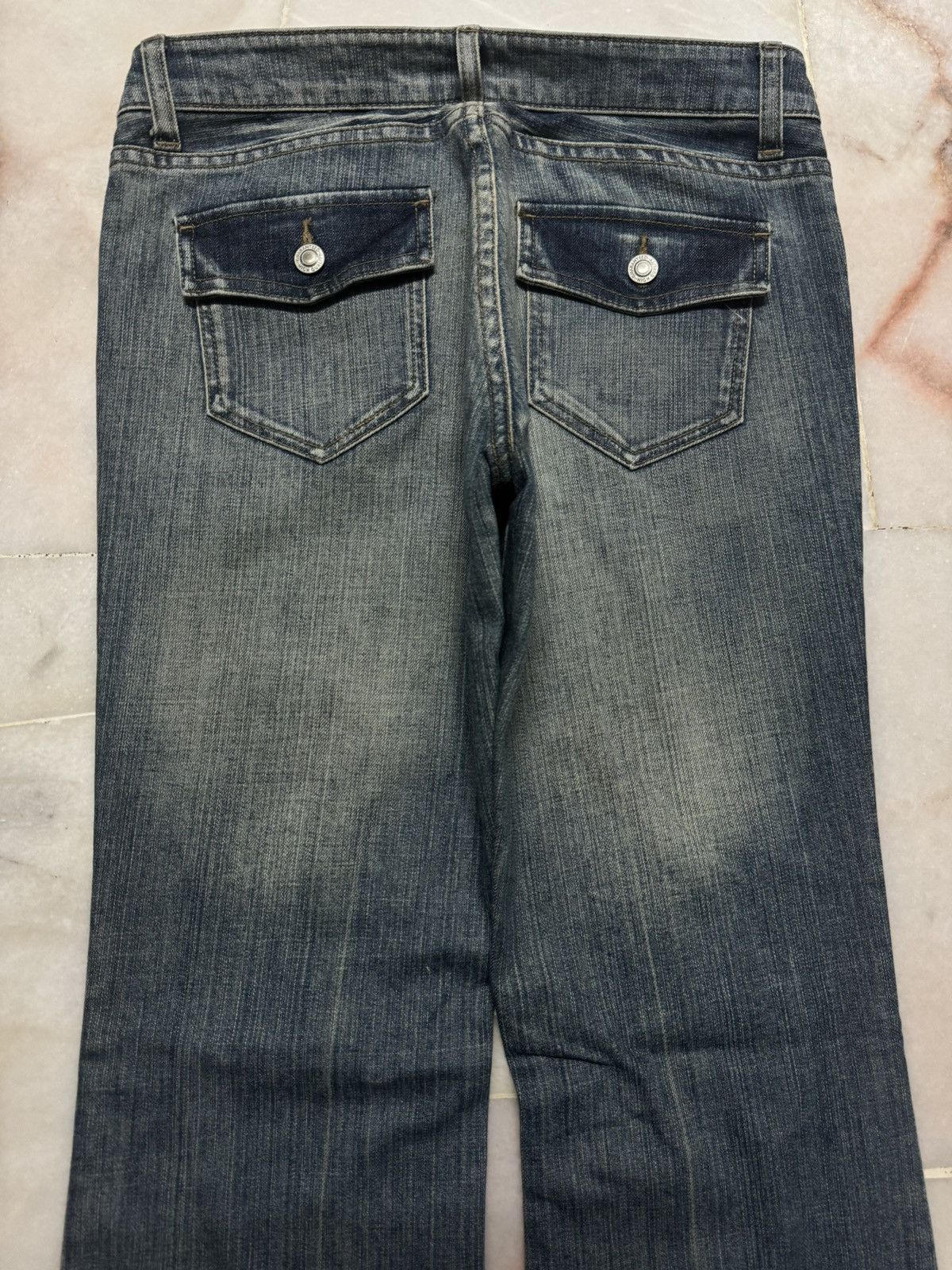 Japanese Brand 💥BOOTCUT💥JAPANESE TOPVALU RUSTY MUDWASH FLARED JEANS Size US 28 / EU 44 - 11 Thumbnail