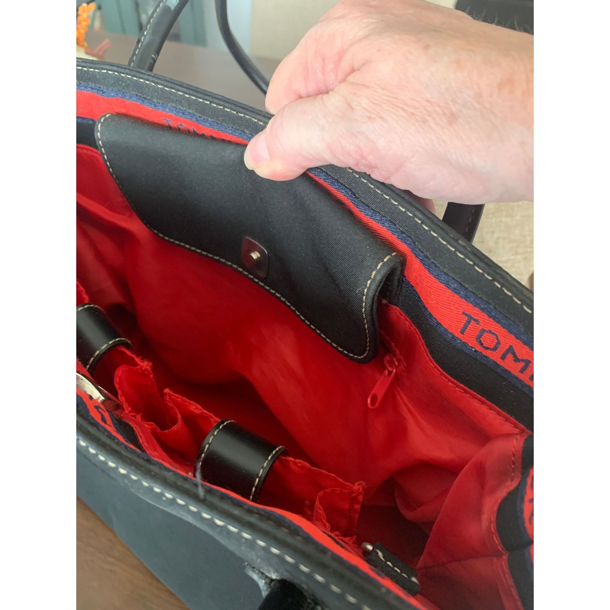Tommy Hilfiger Tommy Hilfiger Black Canvas Bag Size ONE SIZE - 3 Thumbnail