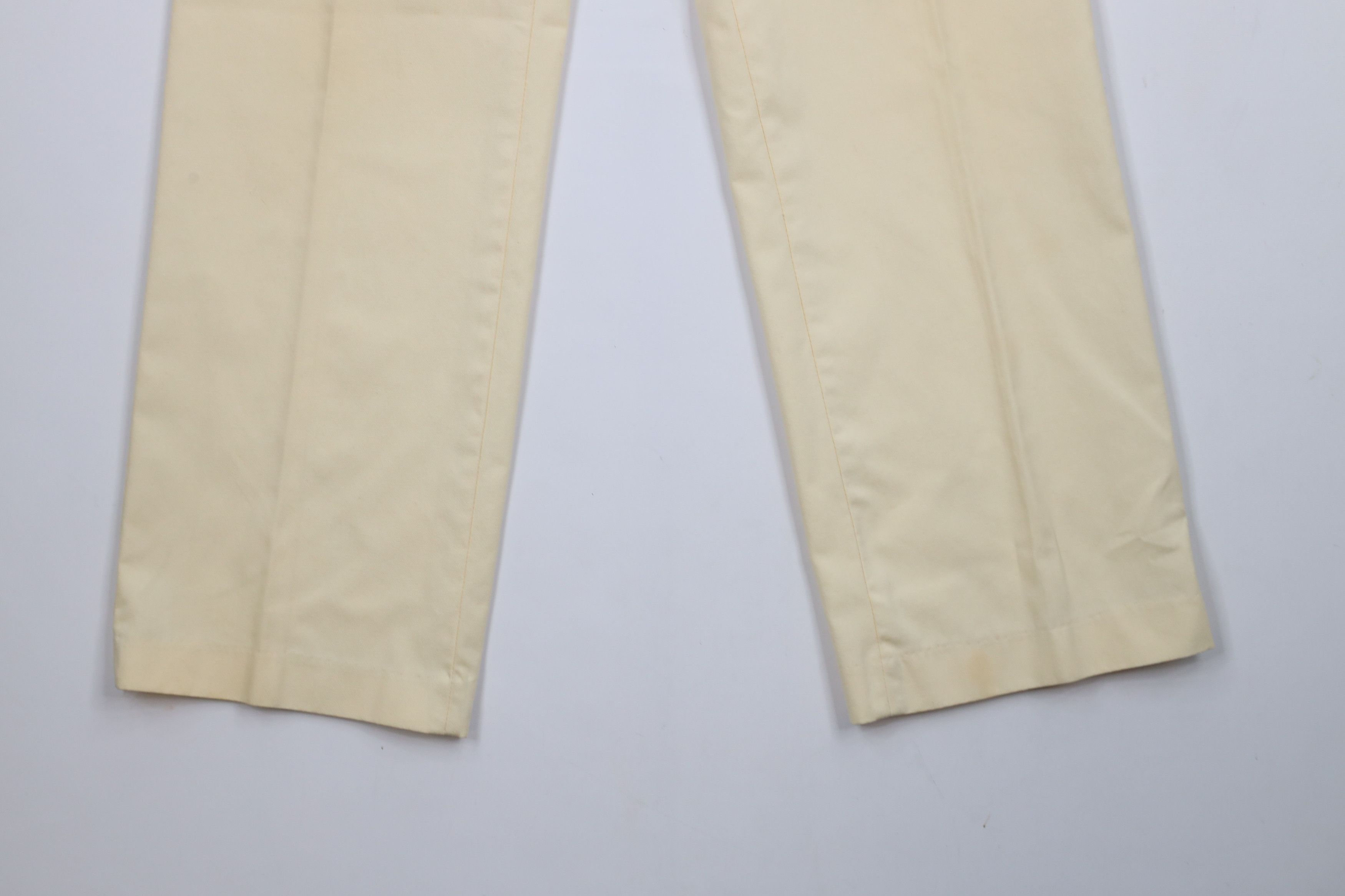 Vintage Vintage 70s Streetwear Flared Wide Leg Chino Pants Yellow Size US 30 / EU 46 - 4 Thumbnail