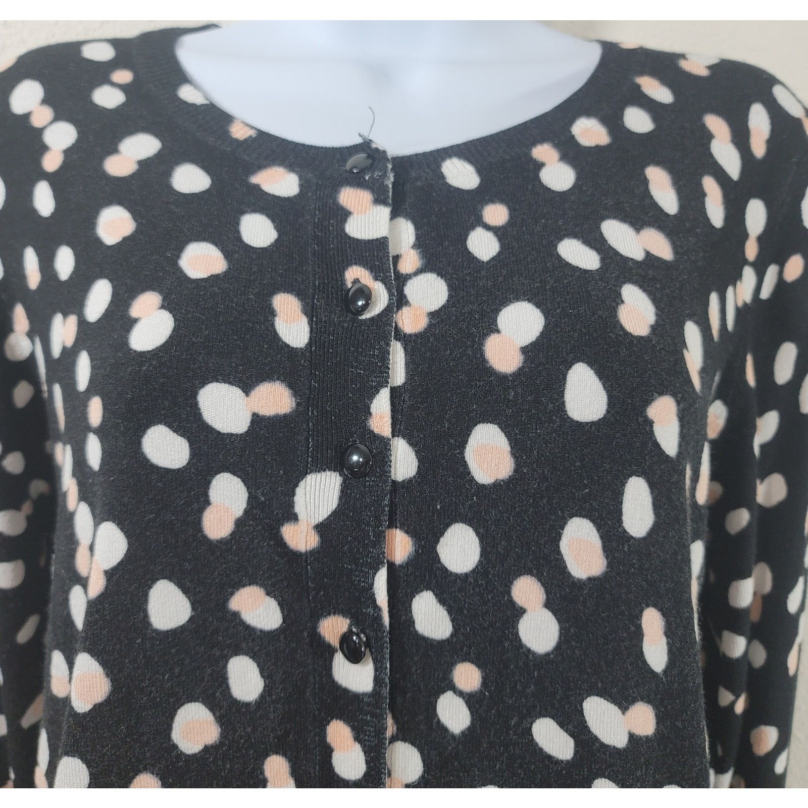 Other Philosophy Black Pink White Polka Dots Cardigan Sweater M Size M / US 6-8 / IT 42-44 - 5 Thumbnail