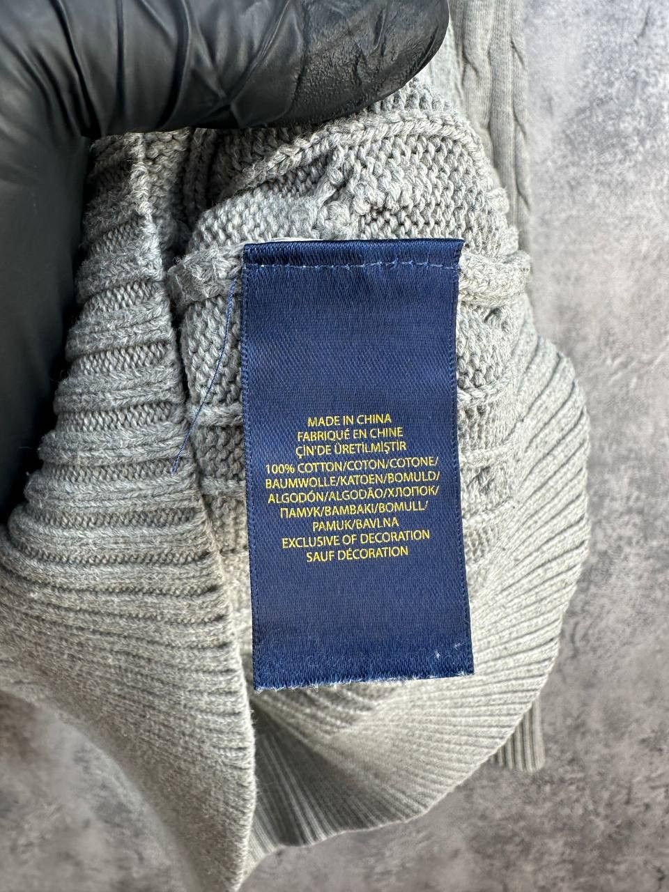 Polo Ralph Lauren Polo Ralph Lauren Cable Knit Crew Neck Sweater Gray LS Size XL / US 12-14 / IT 48-50 - 12 Thumbnail