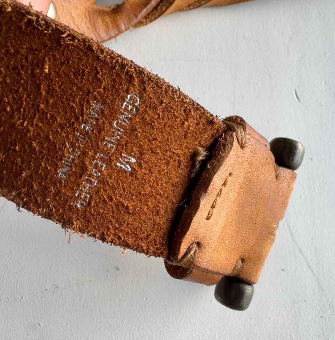Express Express leather Woven Belt M Size ONE SIZE - 2 Thumbnail
