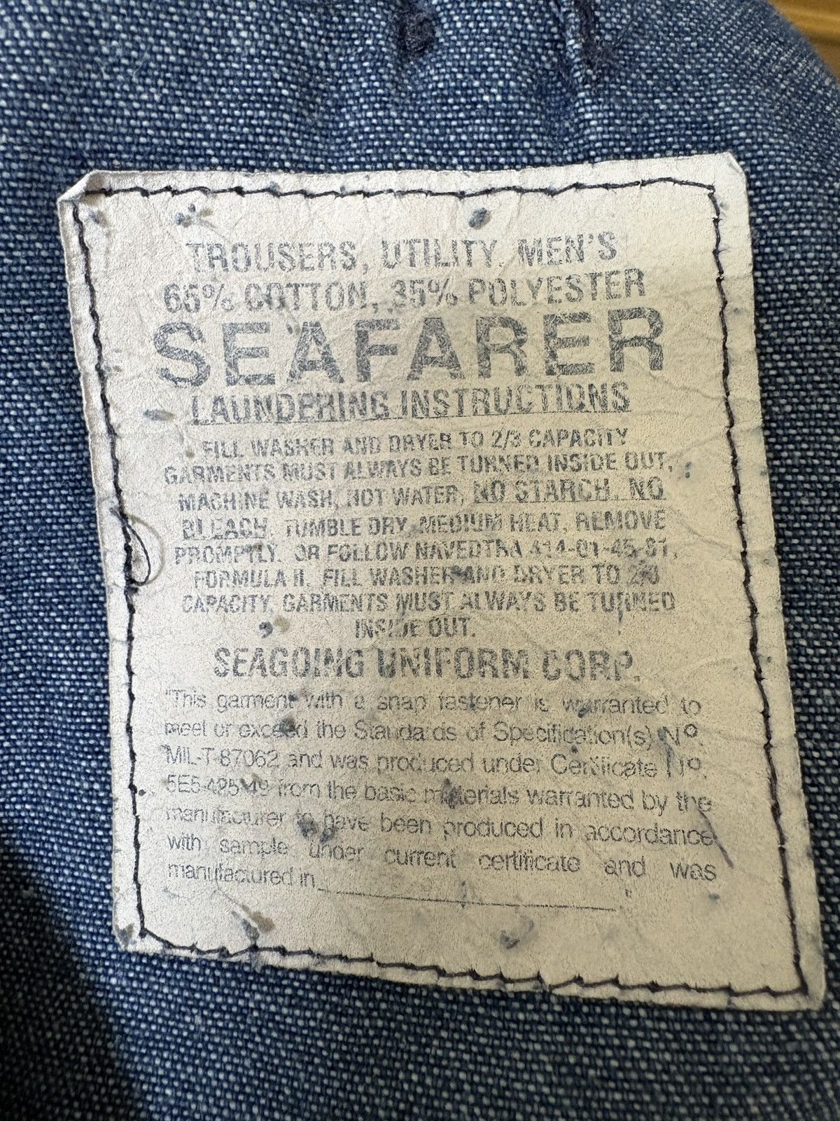 Other Vintage Seafarer Dungarees bottom flare denim Size US 30 / EU 46 - 6 Thumbnail