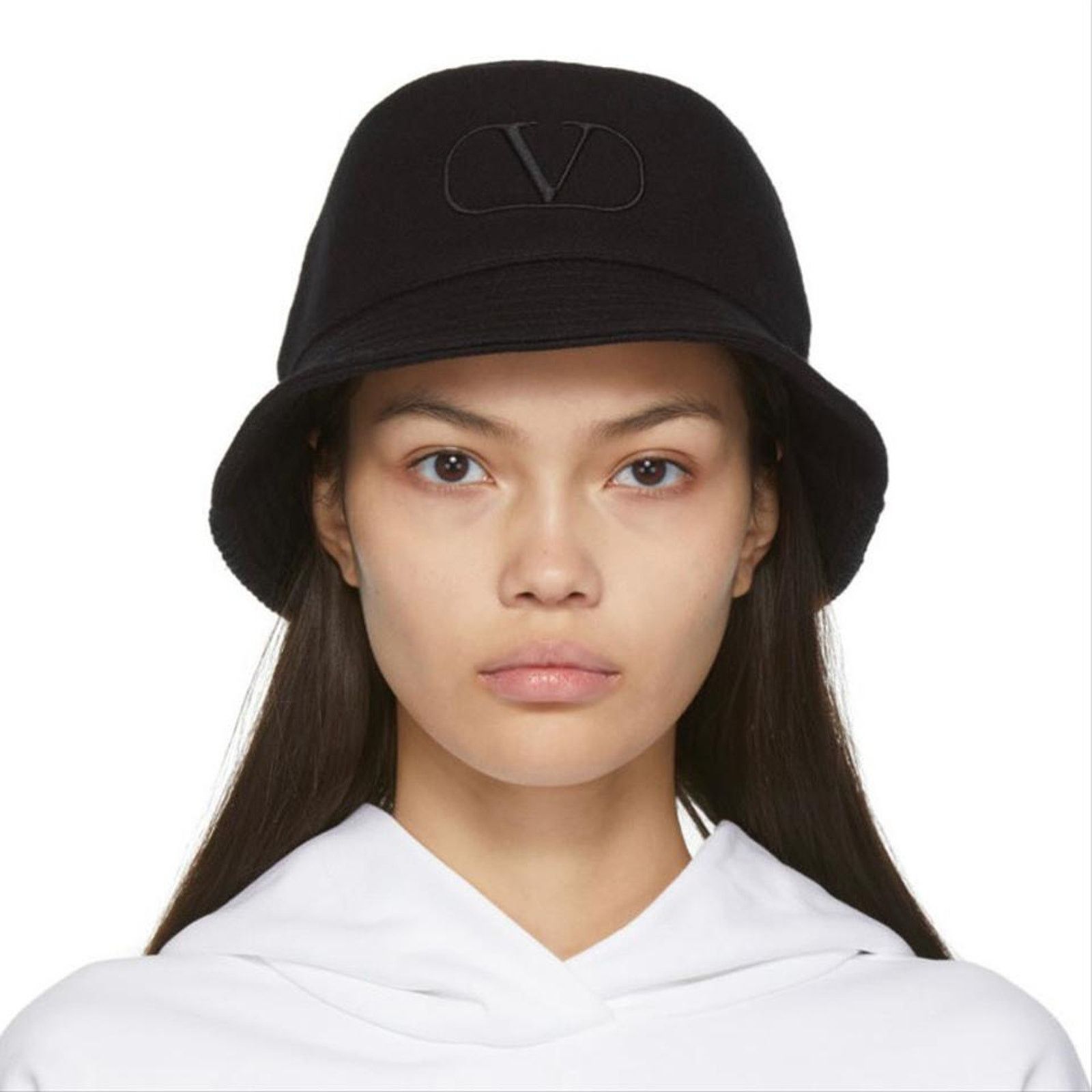 Valentino VLOGO embroidered bucket hat Size ONE SIZE - 5 Thumbnail