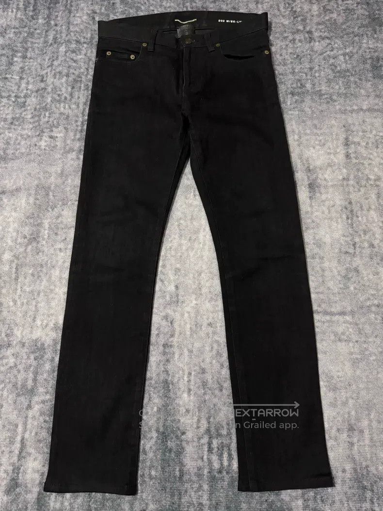 Saint Laurent Paris Saint Laurent Paris Stretch tight black basic denim jeans Size US 29 - 1 Thumbnail